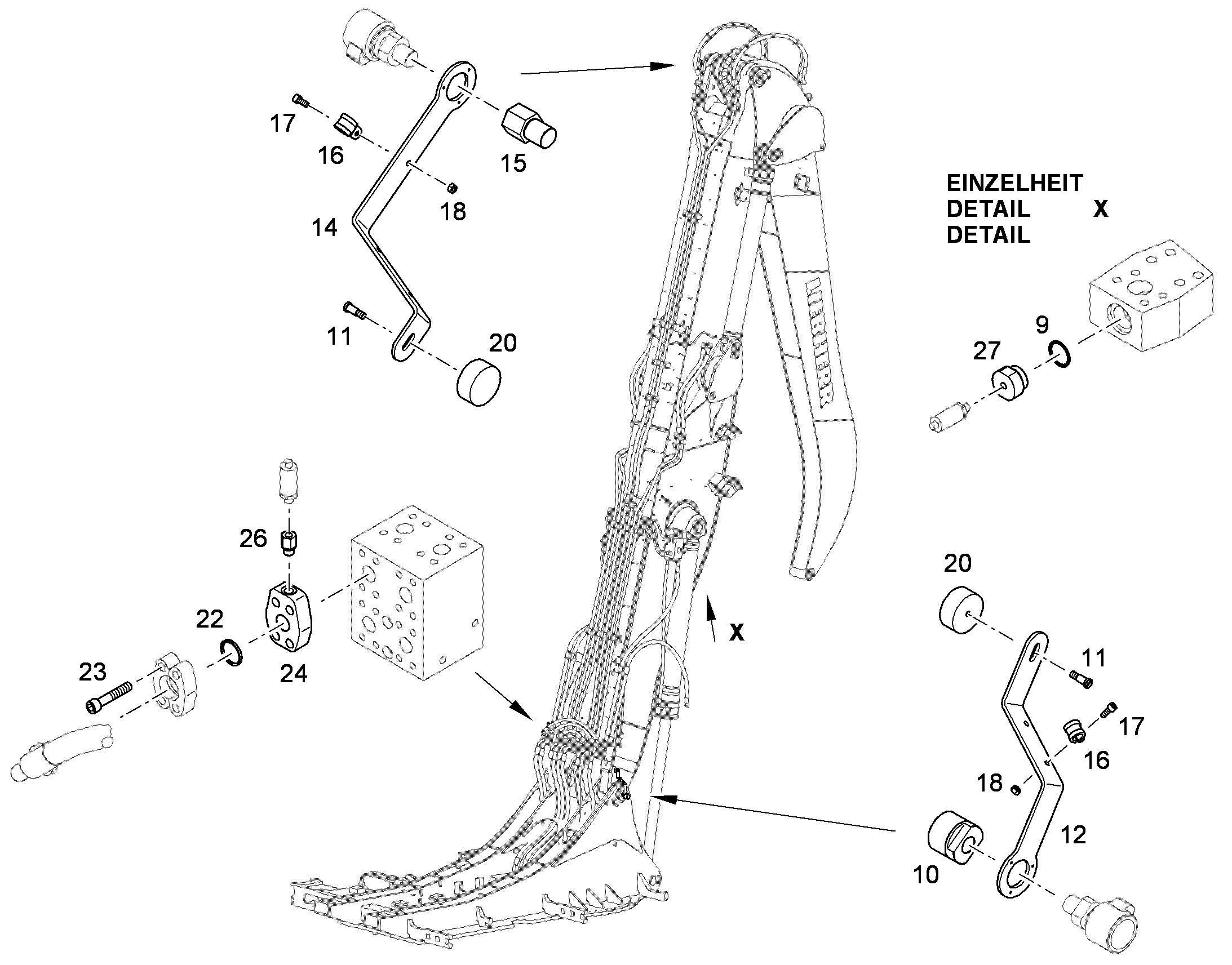 ПОВОДОК 10403876 LIEBHERR