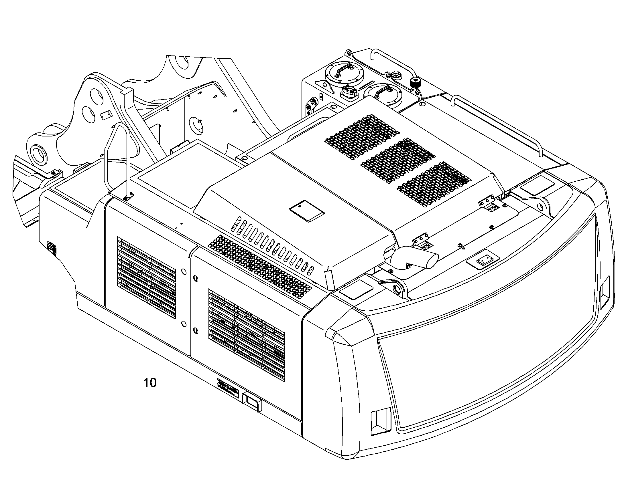 ОСТАНОВКА ДВИГАТ. НА БАЛЛАСТЕ 10405481 LIEBHERR
