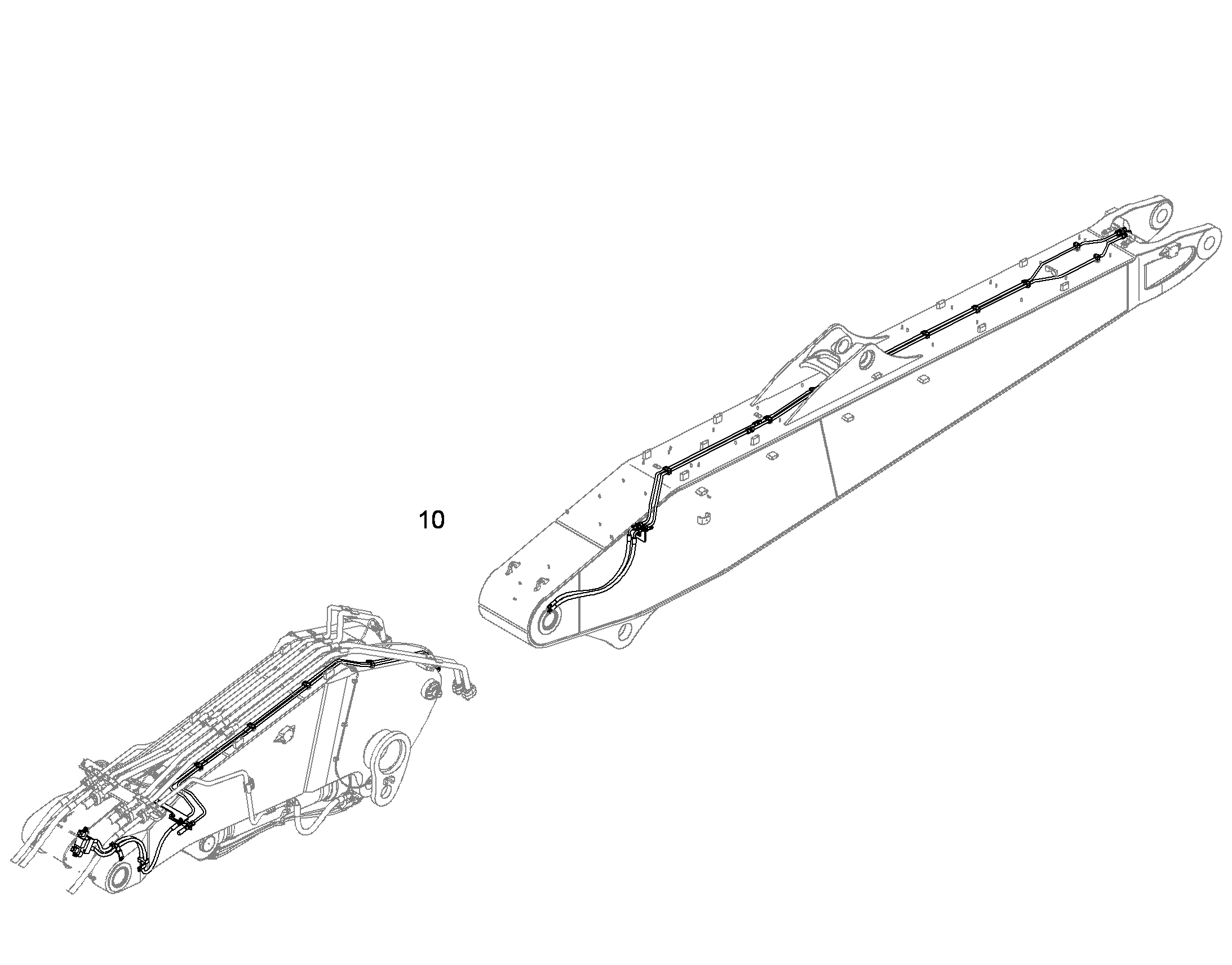 ПРОВОДКА ПРИВОД МЕХ. ПОВОРОТА 10406362 LIEBHERR