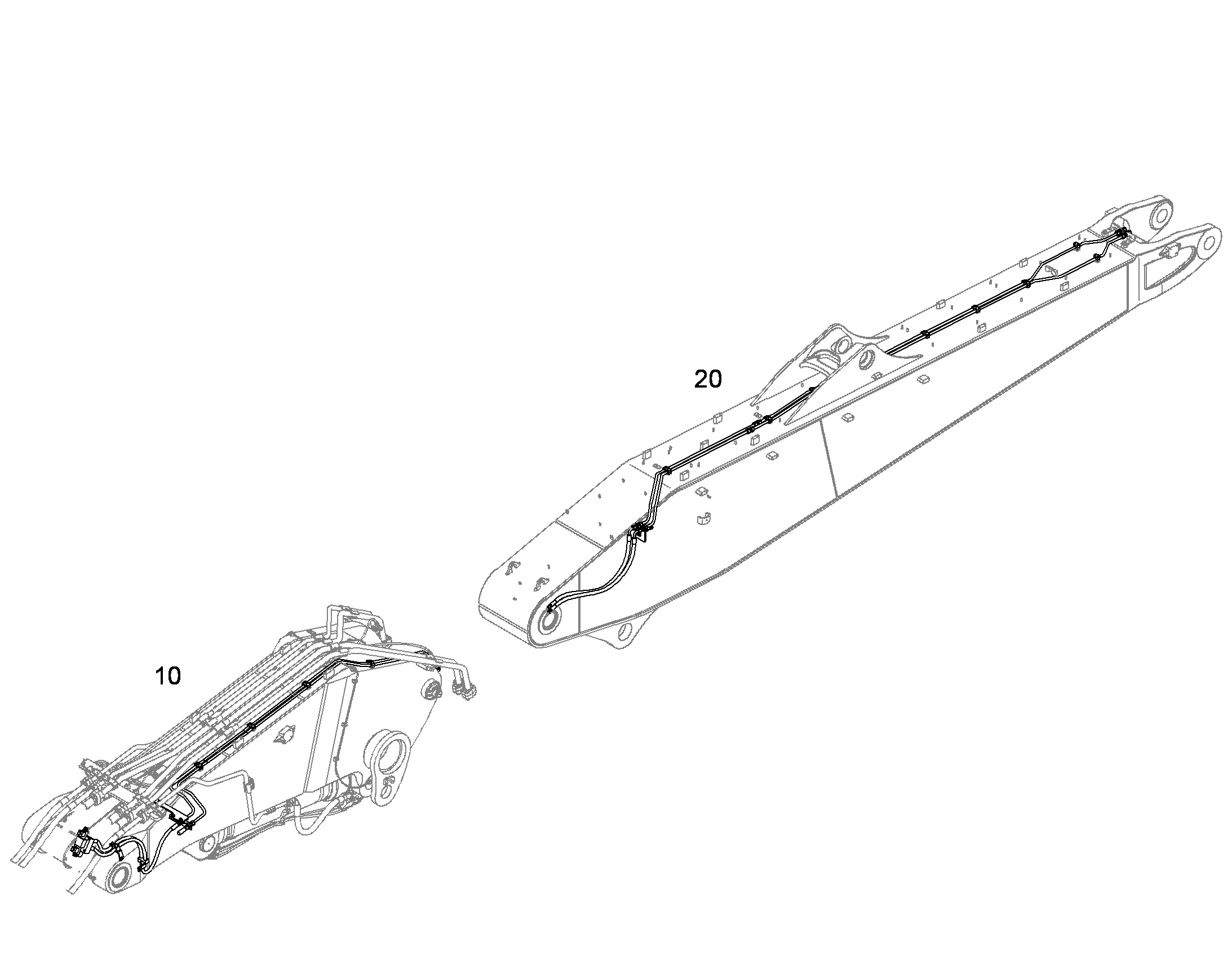 ПРОВОДКА ПРИВОД МЕХ. ПОВОРОТА 10406363 LIEBHERR