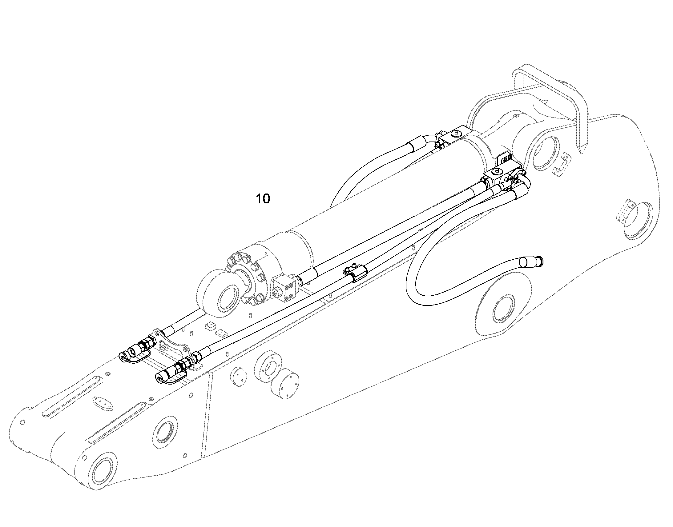 ПРОВОДКА ПРИВОД ГРЕЙФЕРА 10399734 LIEBHERR