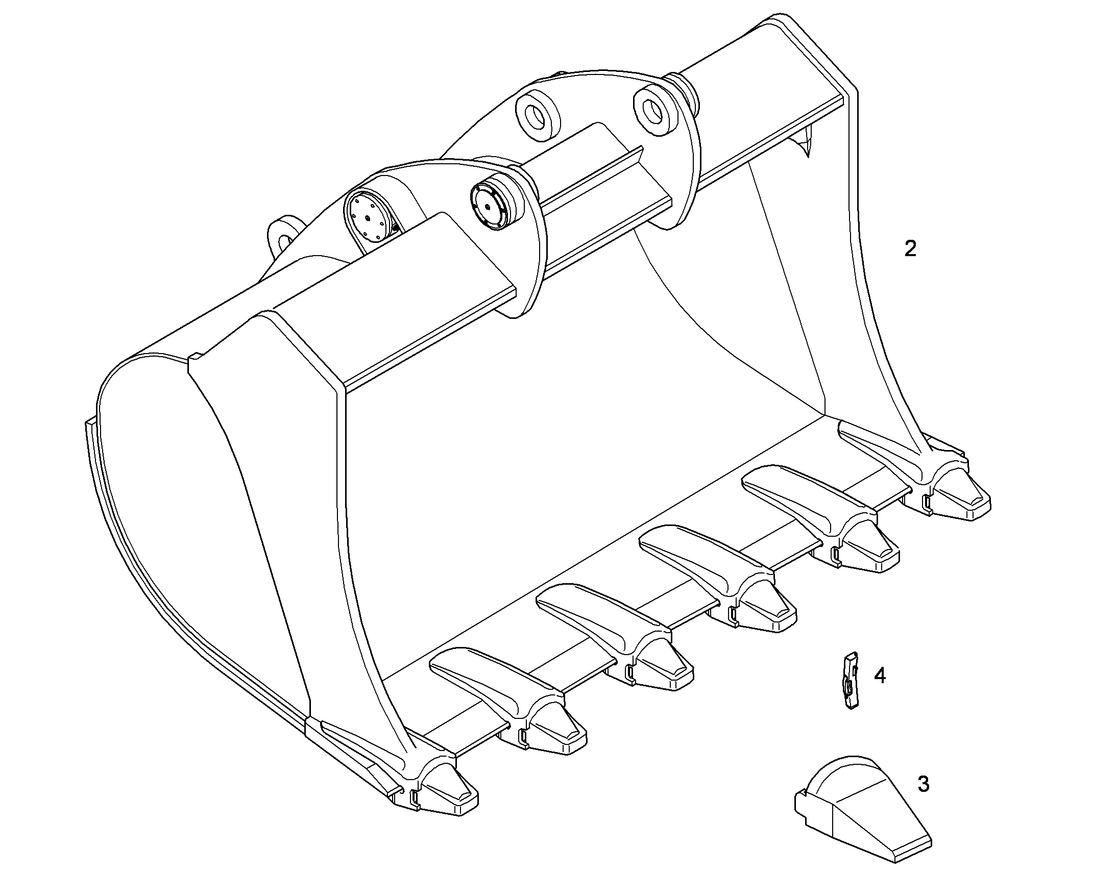 ЛОПАТА ОБРАТНАЯ 10820264 LIEBHERR