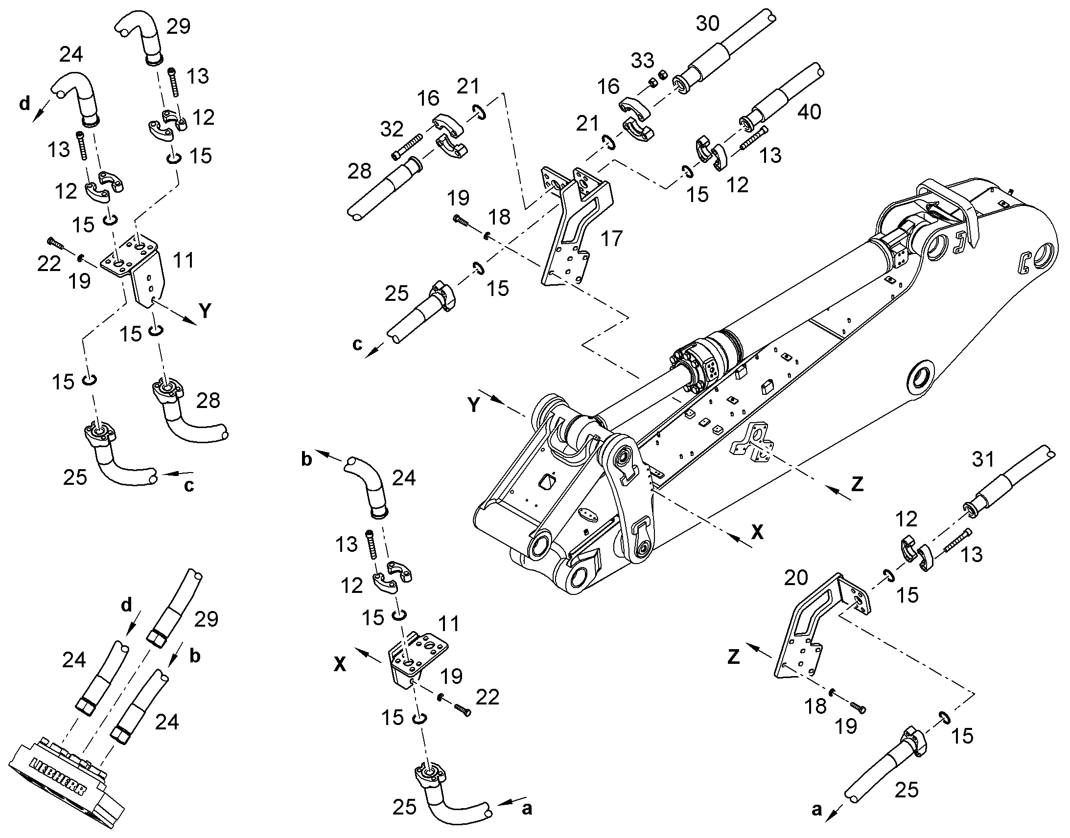 ШЛАНГ 32X1700 10815819 LIEBHERR