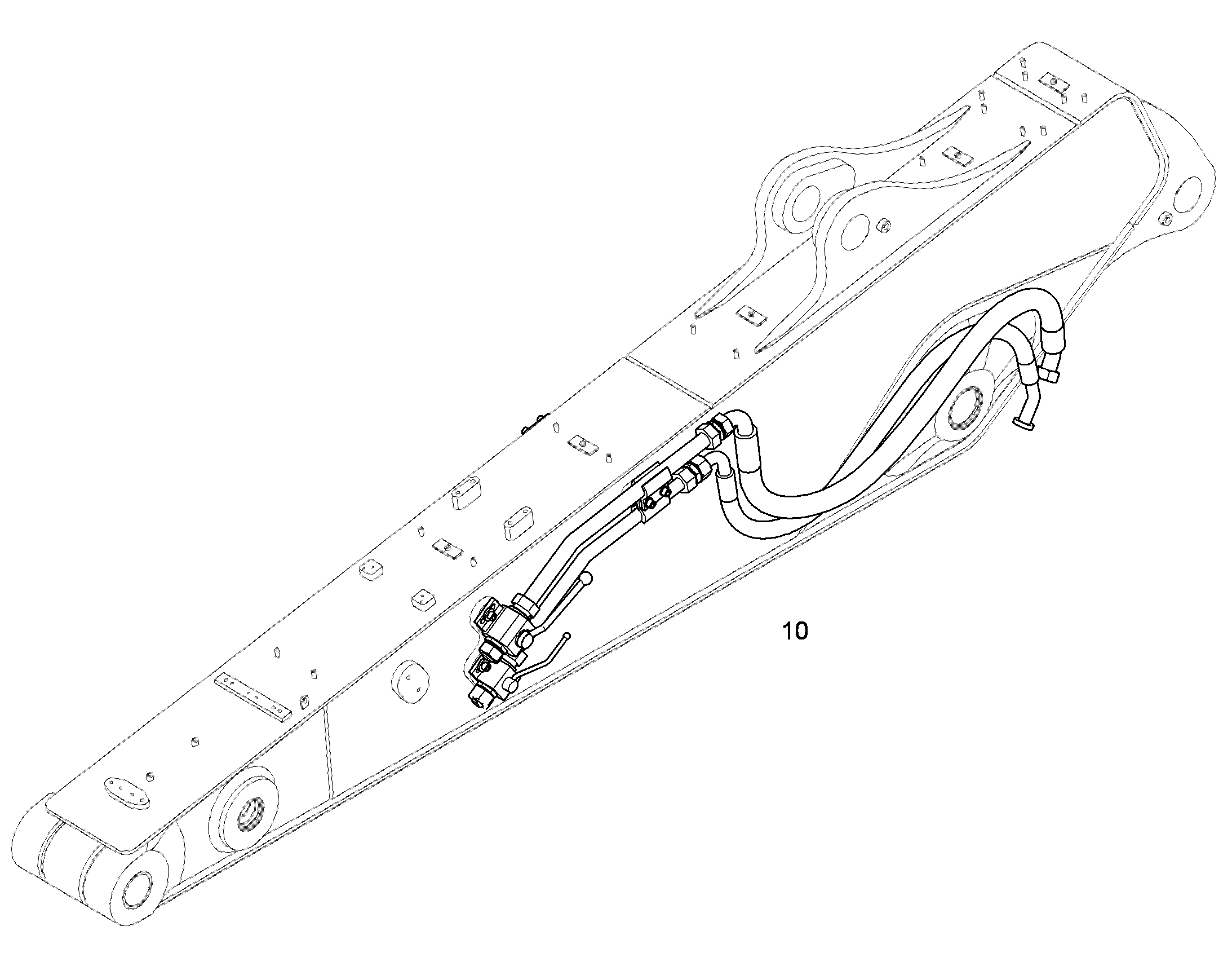 ПРОВОДКА МОНТАЖ AHS 10072705 LIEBHERR