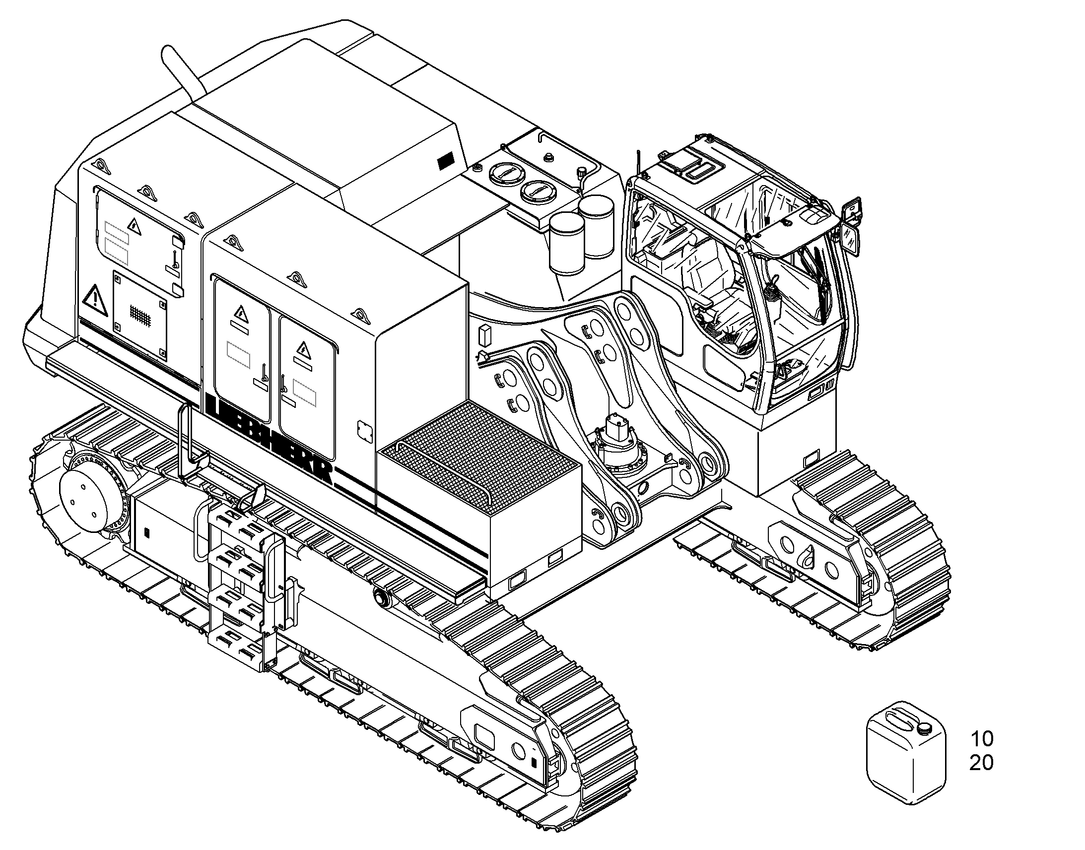 СМАЗОЧНЫЕ МАТЕРИАЛЫ ШАССИ 10083000 LIEBHERR