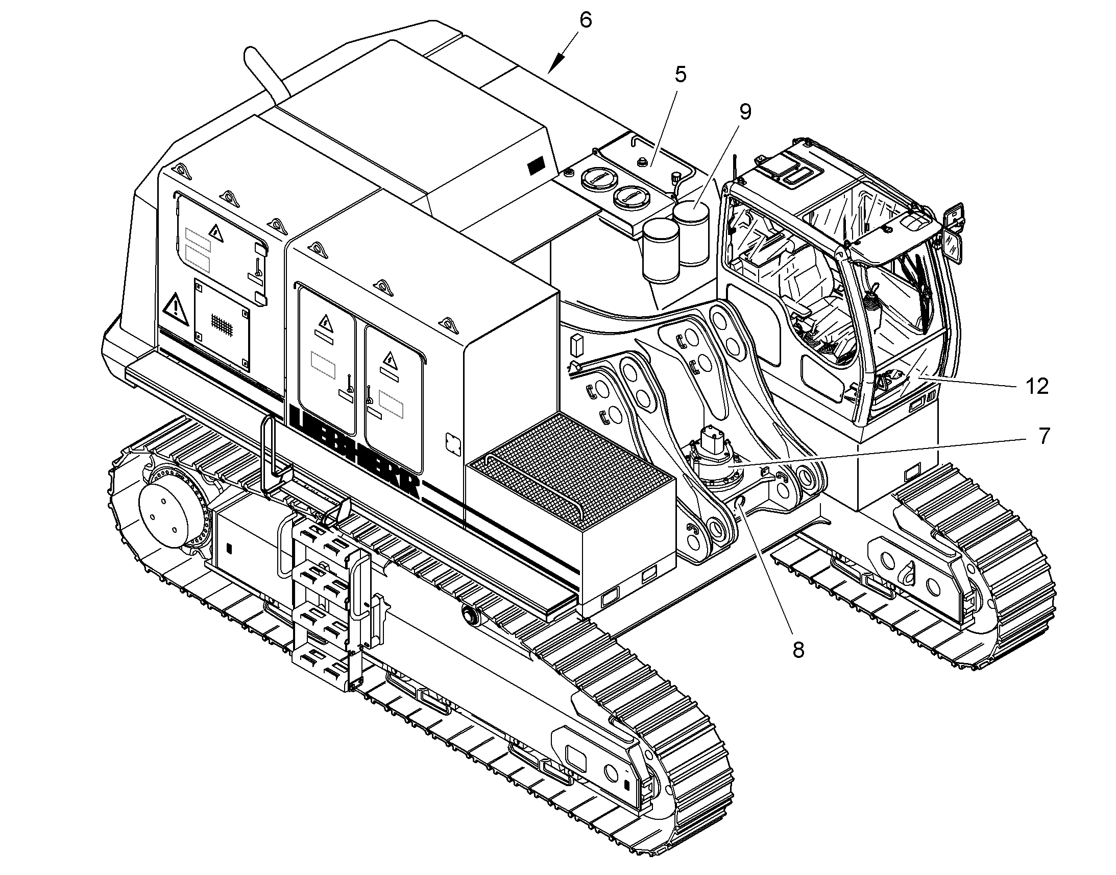 ТРЕХФАЗНЫЙ ТРАНСФОРМАТОР 10822130 LIEBHERR