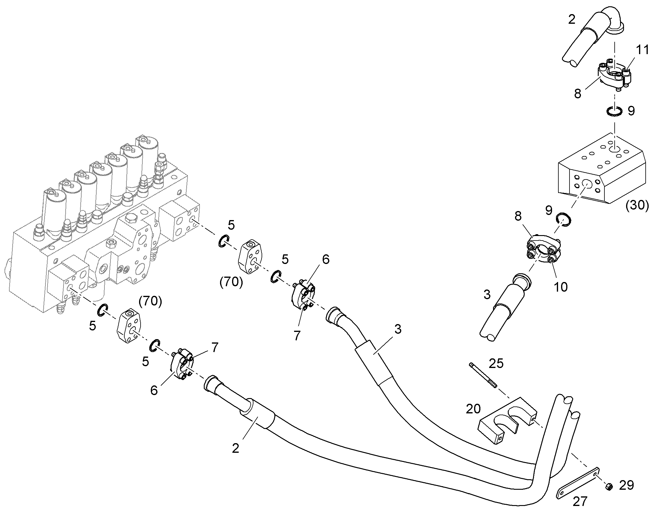 ПОЛУХОМУТИК PE-HD 500 BLACK 10821744 LIEBHERR