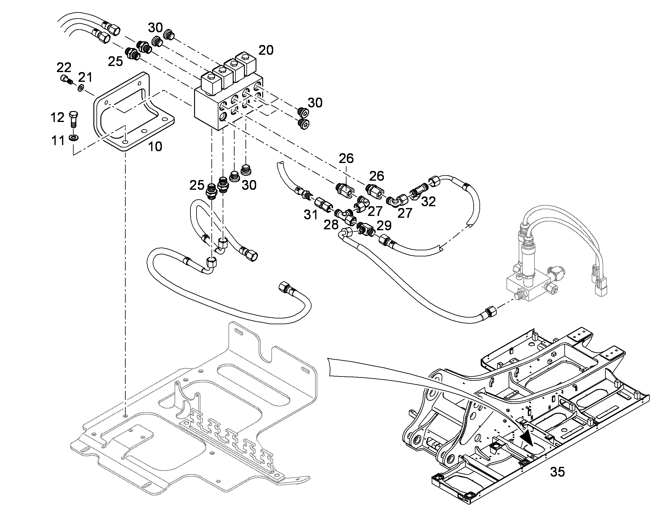 ПЕРЕОБОРУД. ПОВОР. ПЛАТФОРМЫ 10396536 LIEBHERR