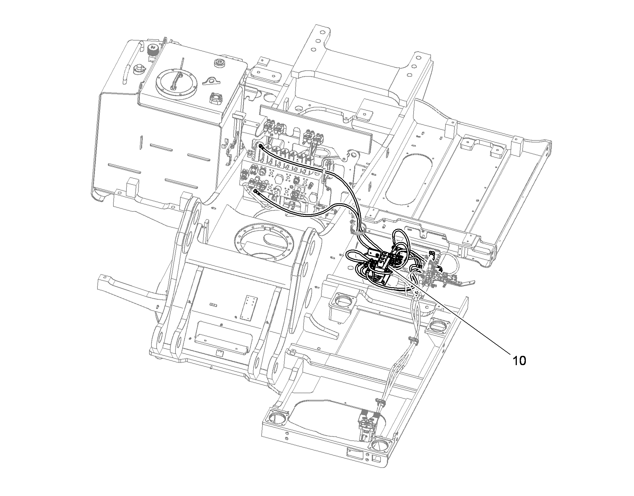 ПЕДАЛЬ ПЕРЕКЛ. МОЛОТОК/НОЖНИЦЫ 10078386 LIEBHERR