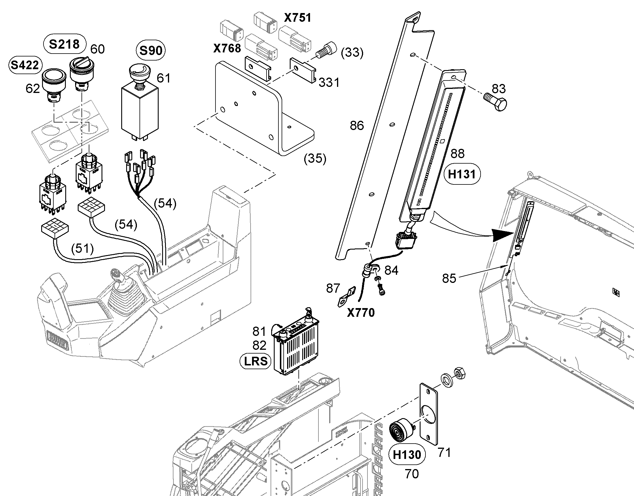 УЗЕЛ КОНТРОЛЬНЫЙ, КОМПЛЕКТ V2.023-V1.005 10086693 LIEBHERR