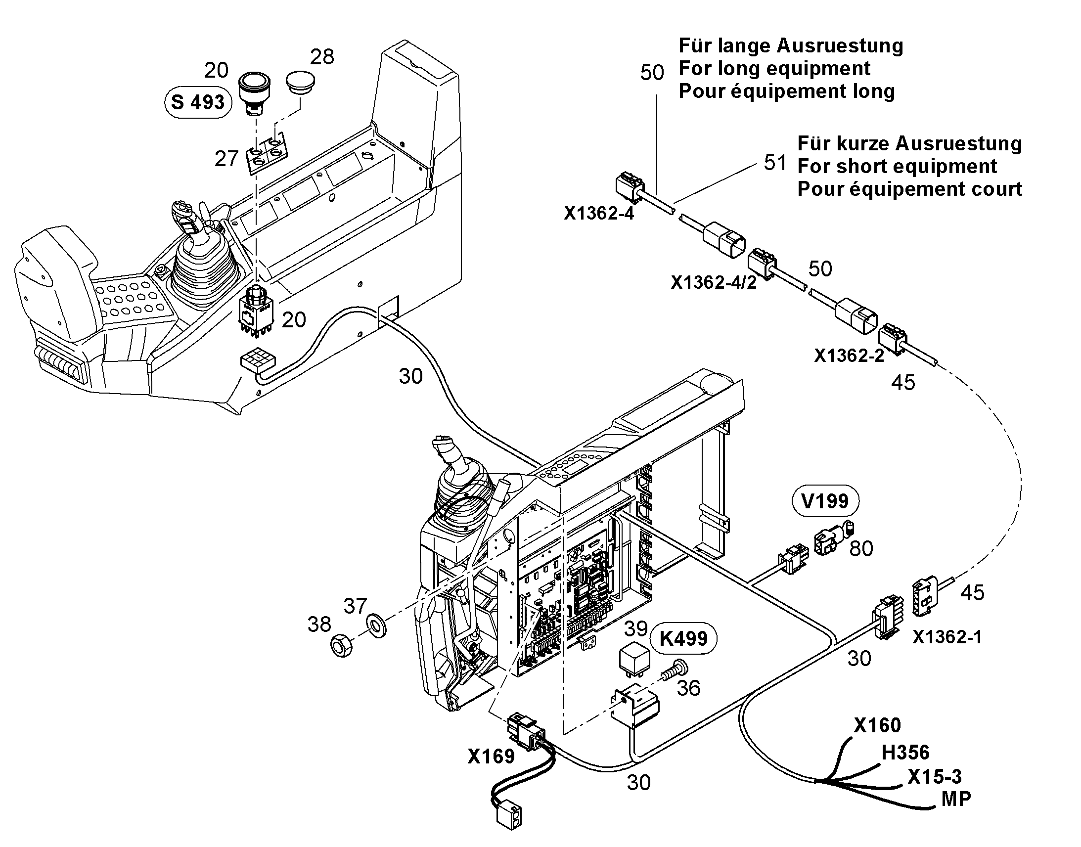 ПЕРЕКЛЮЧАТЕЛЬ В СБОРЕ S493 10389280 LIEBHERR