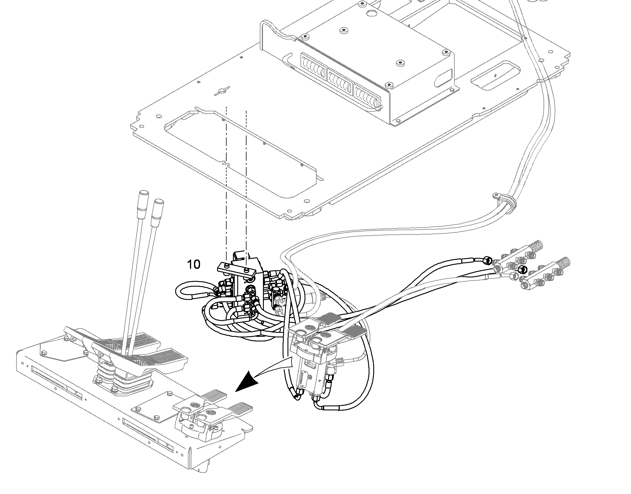 ПЕРЕКЛЮЧЕНИЕ УПРАВЛЕНИЕ AHS 10389814 LIEBHERR