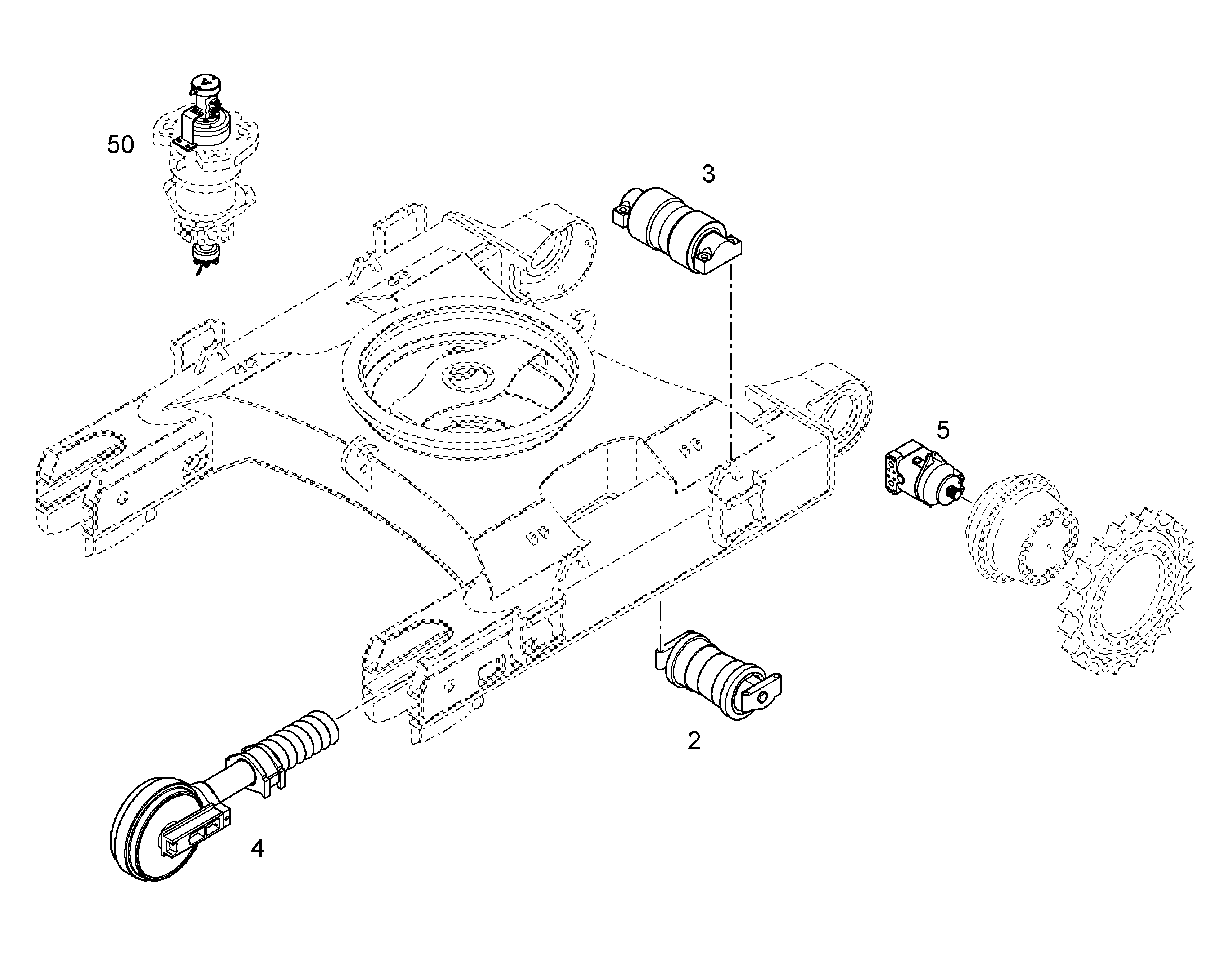 РОЛИК ПОДДЕРЖИВАЮЩИЙ D8K 10451530 LIEBHERR