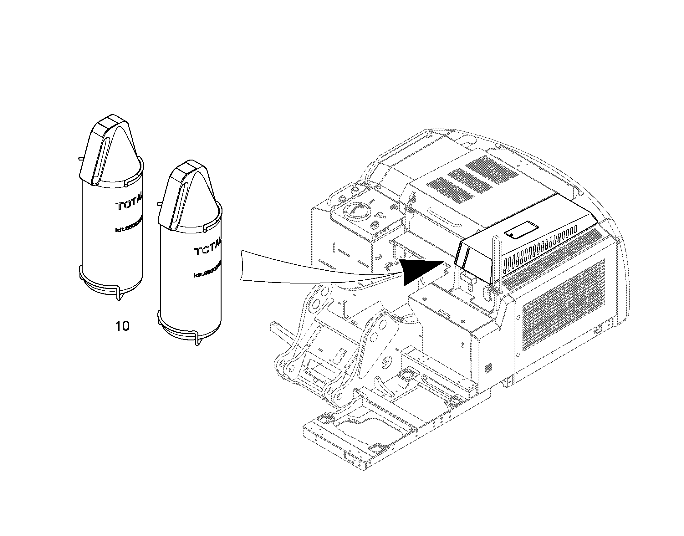 ОГНЕТУШИТЕЛЬ 10395551 LIEBHERR
