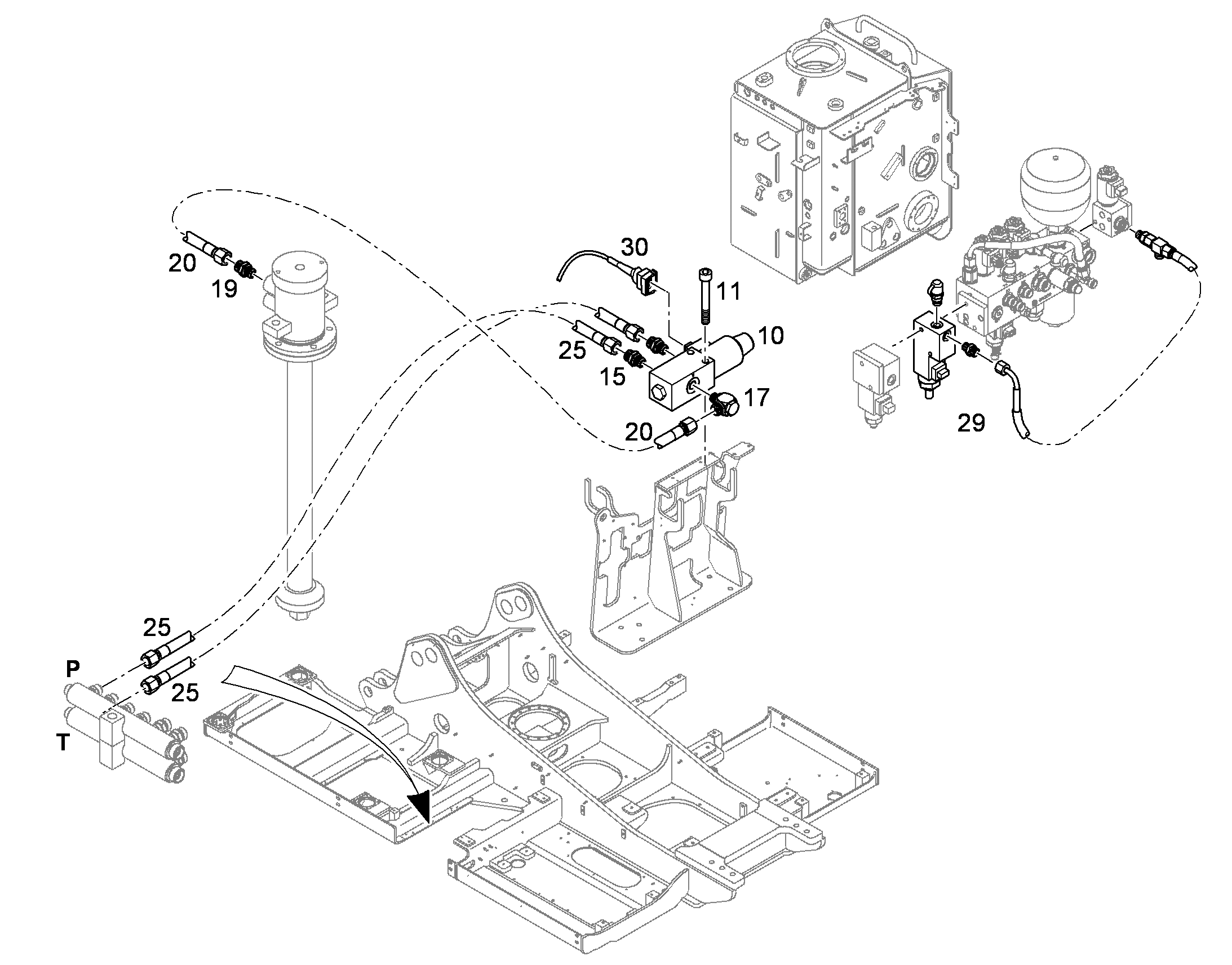 МОНТ.НАБ. ОГРАНИЧЕНИЕ ПОДАЧИ 10393415 LIEBHERR