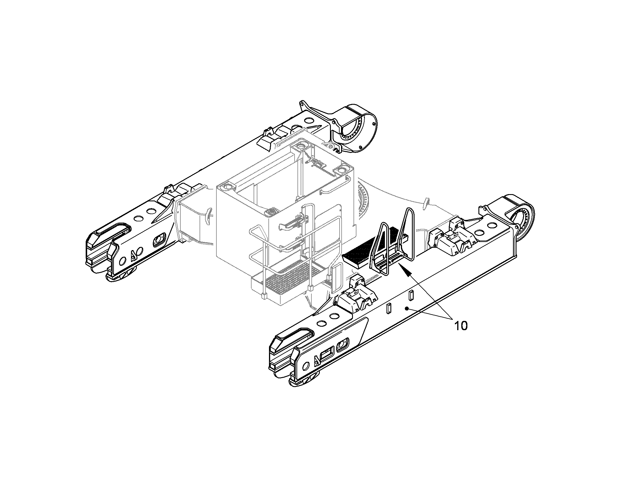 ПОДЪЕМ НА ШАССИ 10081135 LIEBHERR