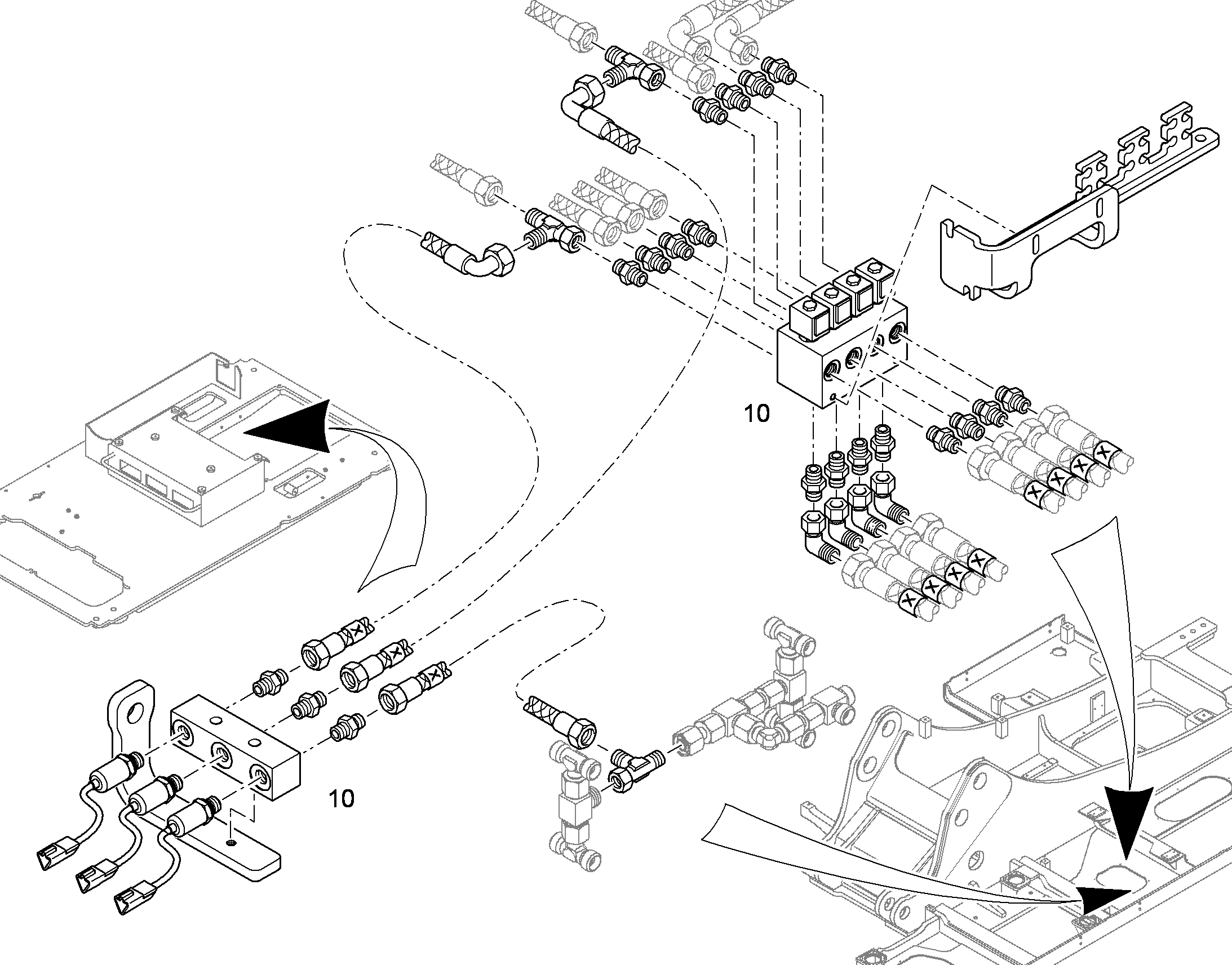 ПЕРЕКЛЮЧЕНИЕ УПРАВЛЕНИЕ 10369753 LIEBHERR