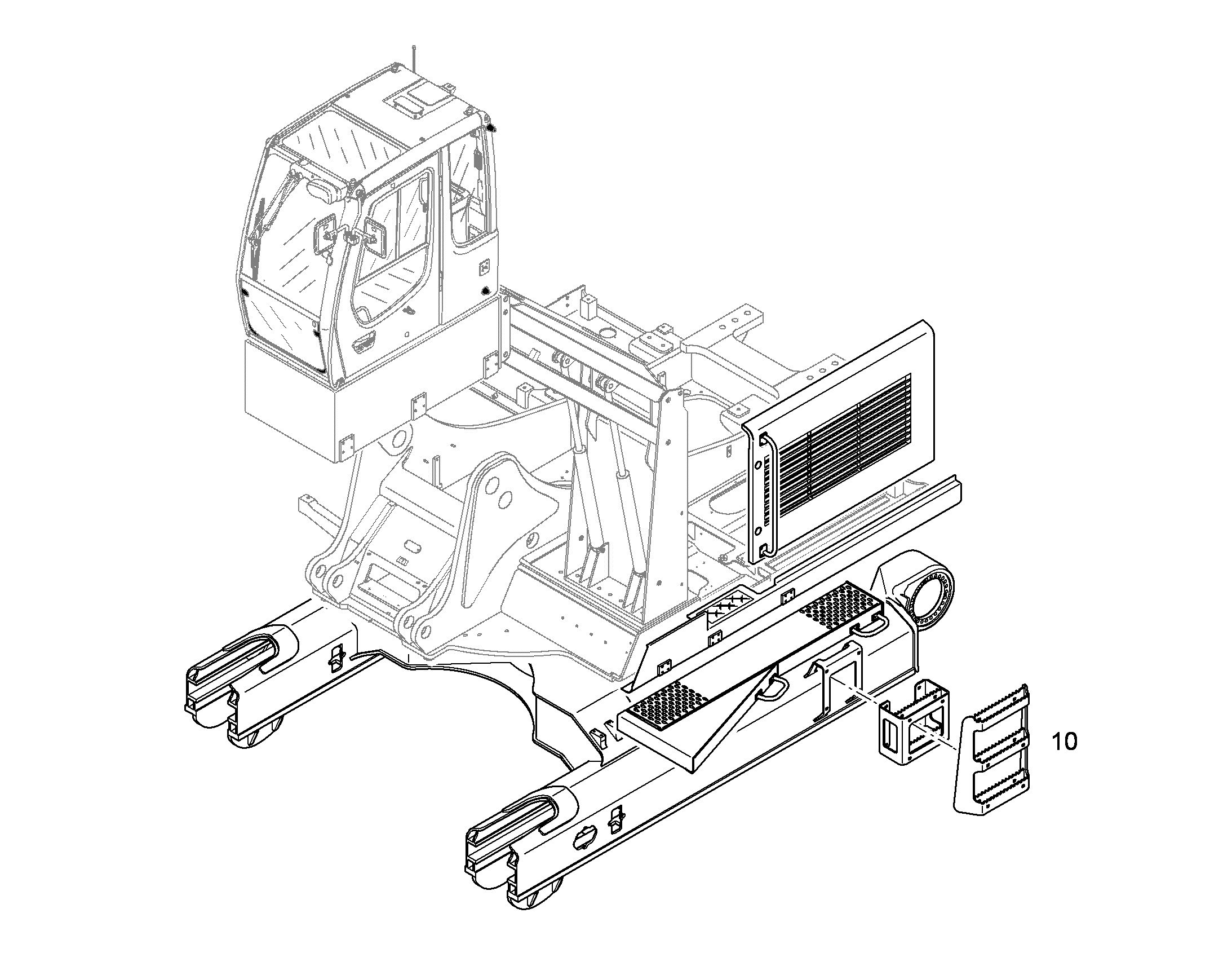 ПОДЪЕМ НА ШАССИ 10401326 LIEBHERR