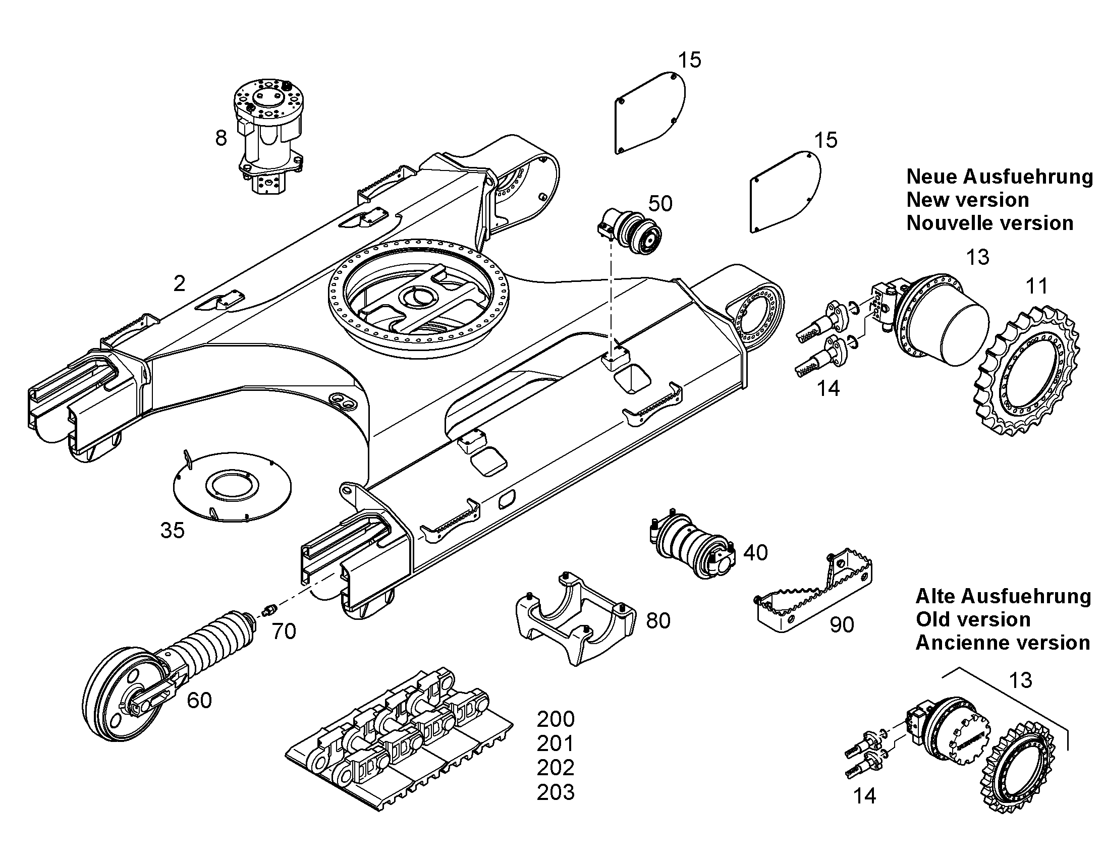 ДНИЩЕ ЖЕСТ. УСИЛ. Д.СРЕД.СТУП. 10397719 LIEBHERR