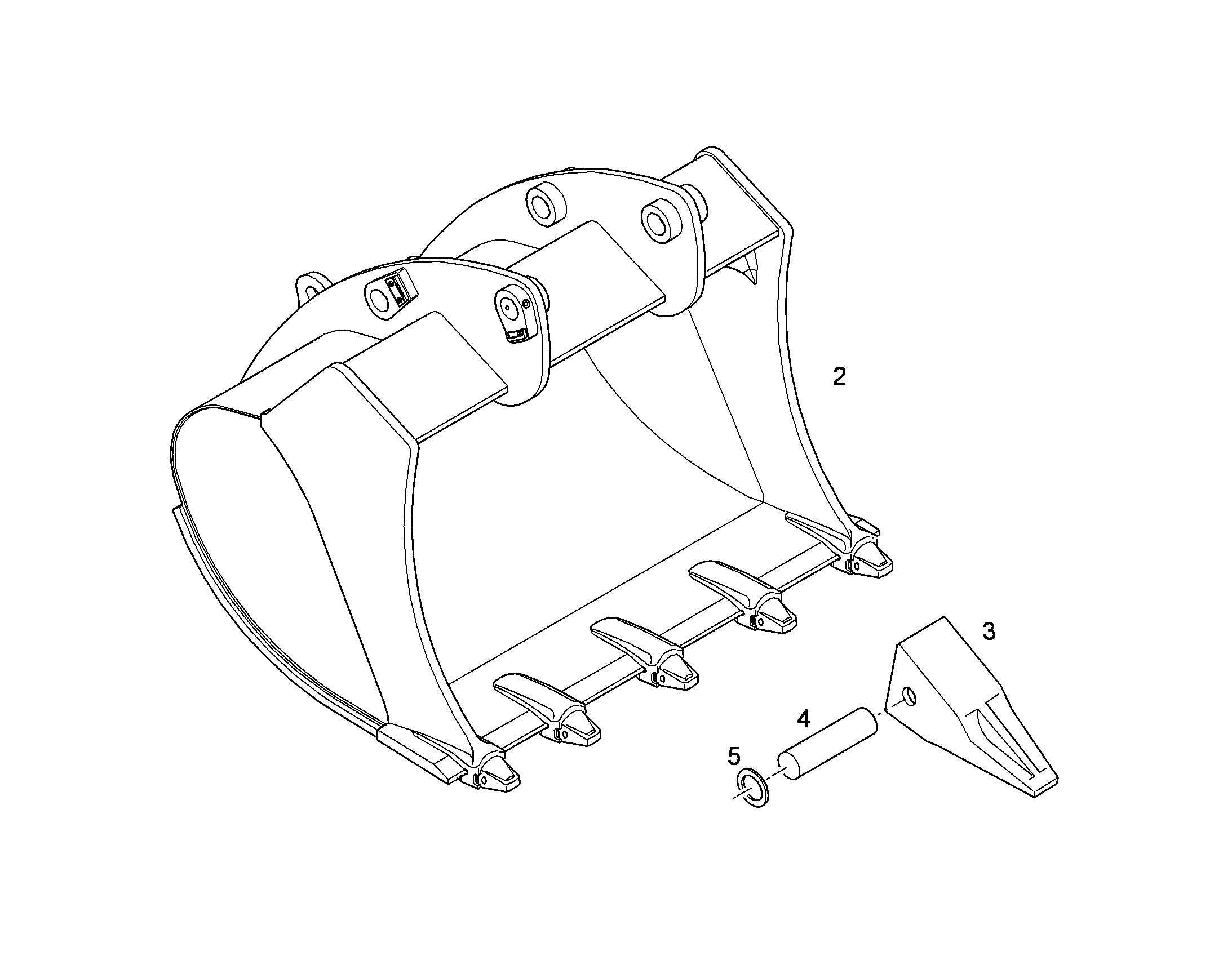 ЛОПАТА ОБРАТНАЯ 10398035 LIEBHERR