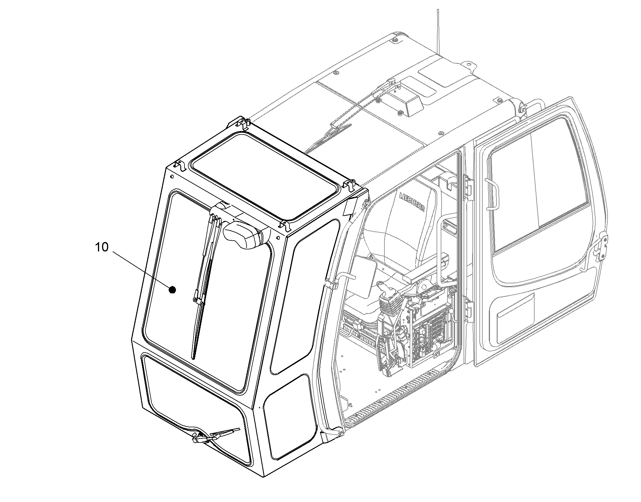 КАБИНА-УДЛИНЕНИЕ VAR.2 10404618 LIEBHERR