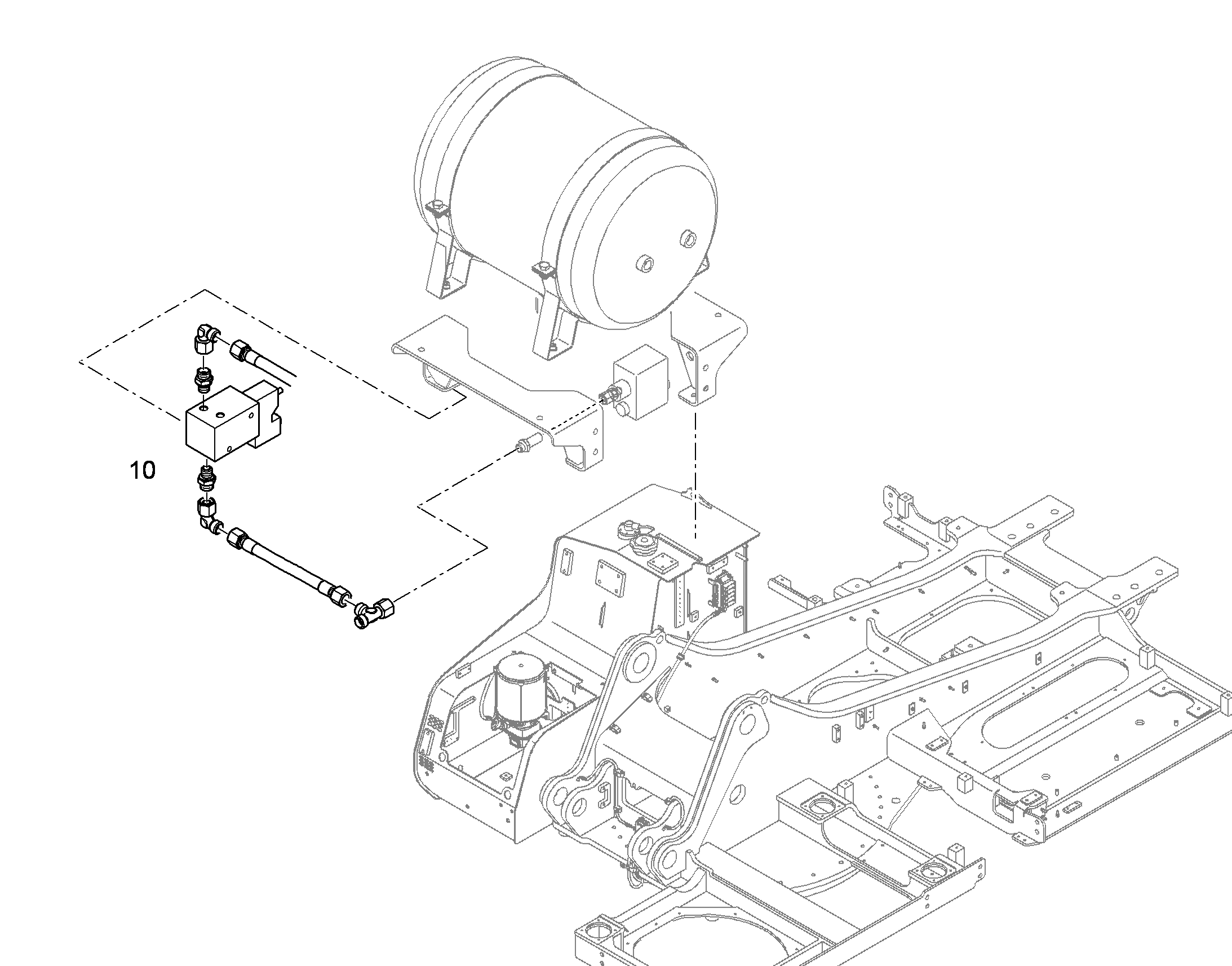 ЧИСТКА СТЕКЛА В КРЫШЕ 10393096 LIEBHERR