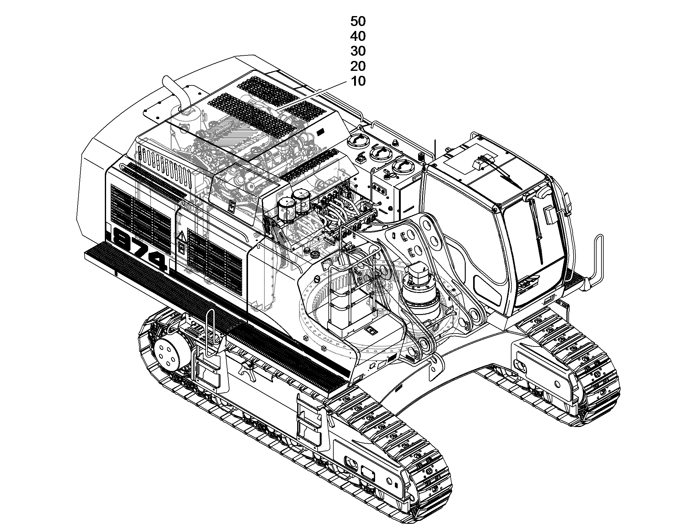 НАСОС ПОВООРОТНОЙ ПЛАТФОРМЫ A4VG 125cm³/U 10450732 LIEBHERR