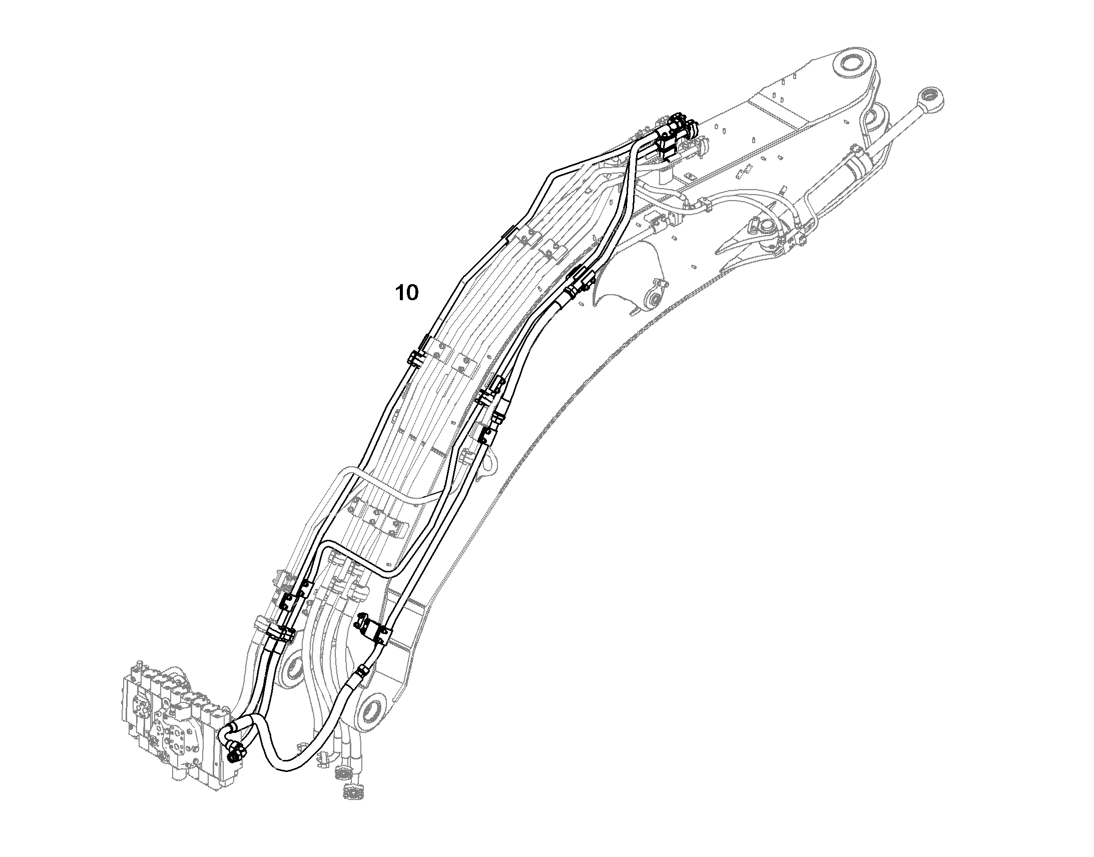 ПРОВОДКА МОНТАЖ AHS 10398548 LIEBHERR