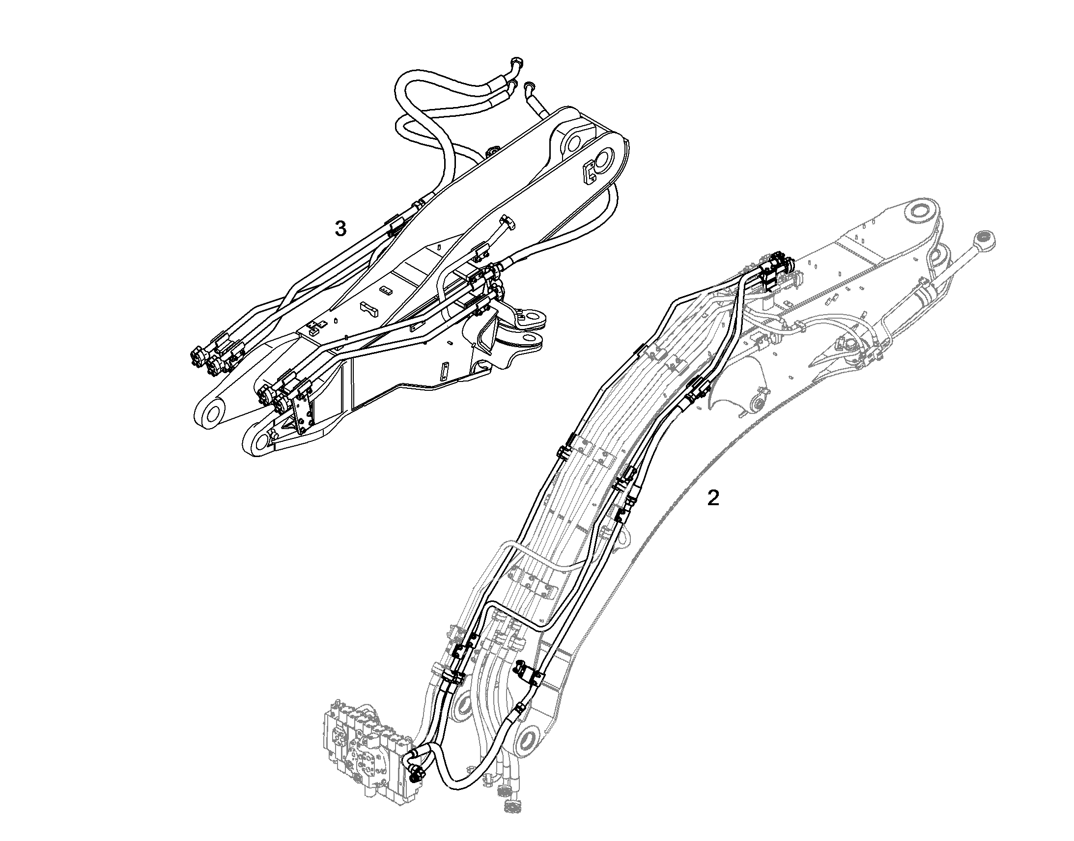 ПРОВОДКА МОНТАЖ AHS 10398549 LIEBHERR