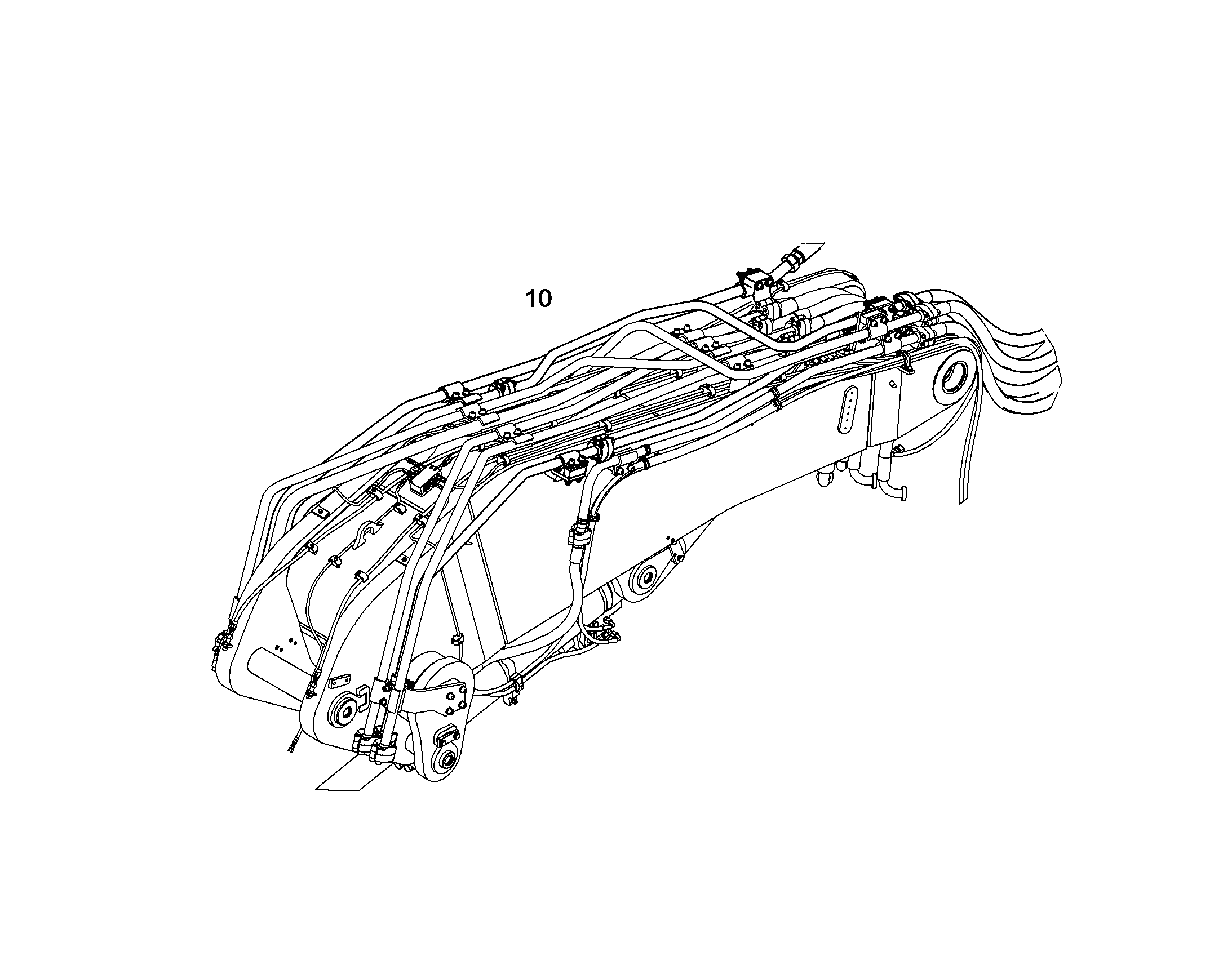 ПРОВОДКА МОНТАЖ AHS 10398728 LIEBHERR