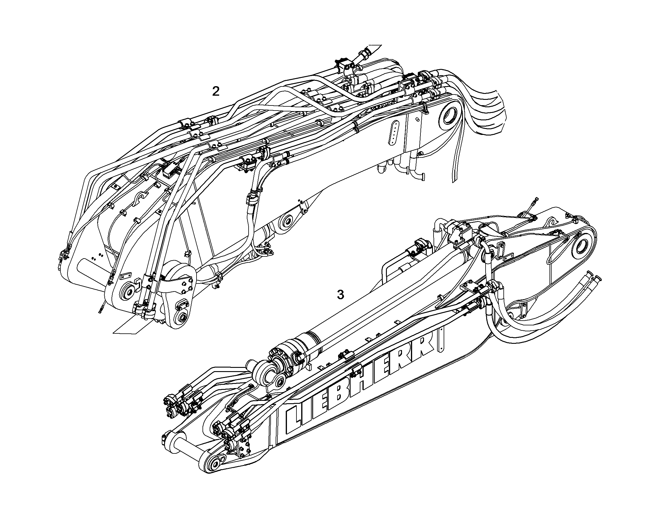 ПРОВОДКА МОНТАЖ AHS 10398730 LIEBHERR