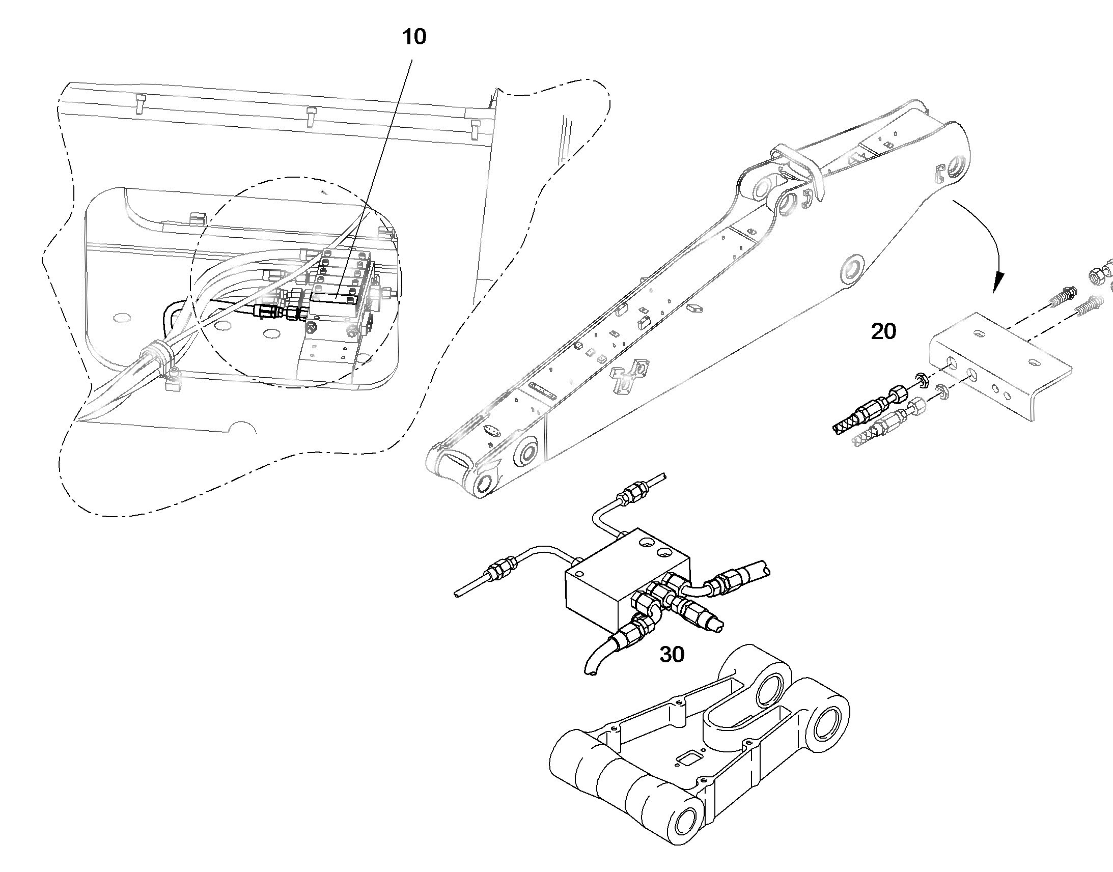 СМАЗОЧНЫЕ ЛИНИИ ДЛЯ НАКЛАДОК 10395064 LIEBHERR