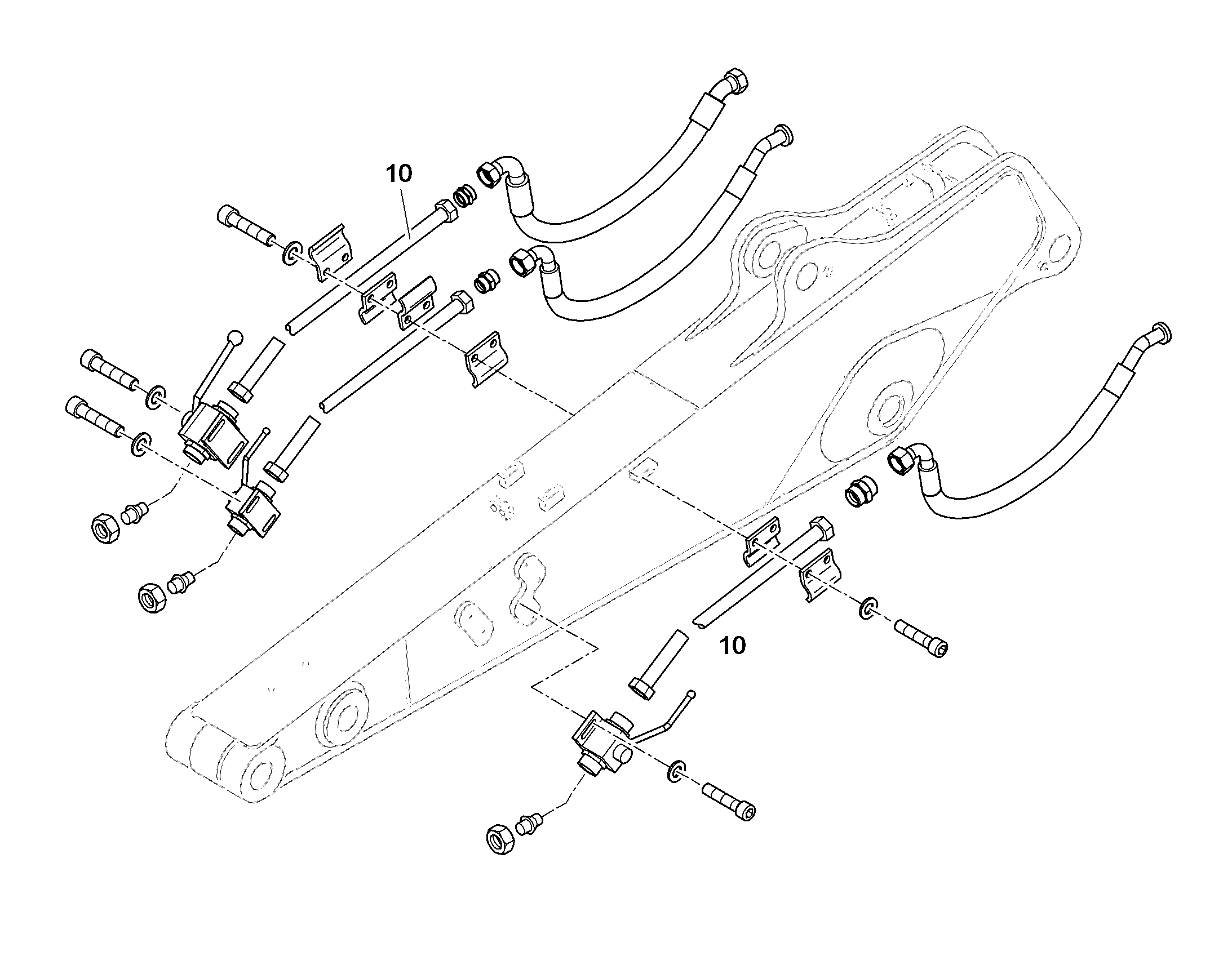 ПРОВОДКА МОНТАЖ AHS 10399099 LIEBHERR