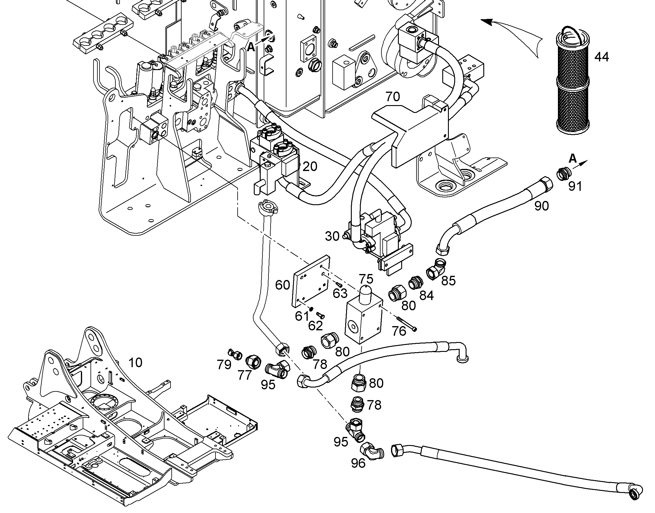 ПЕРЕОБОРУД. ПОВОР. ПЛАТФОРМЫ 10381863 LIEBHERR