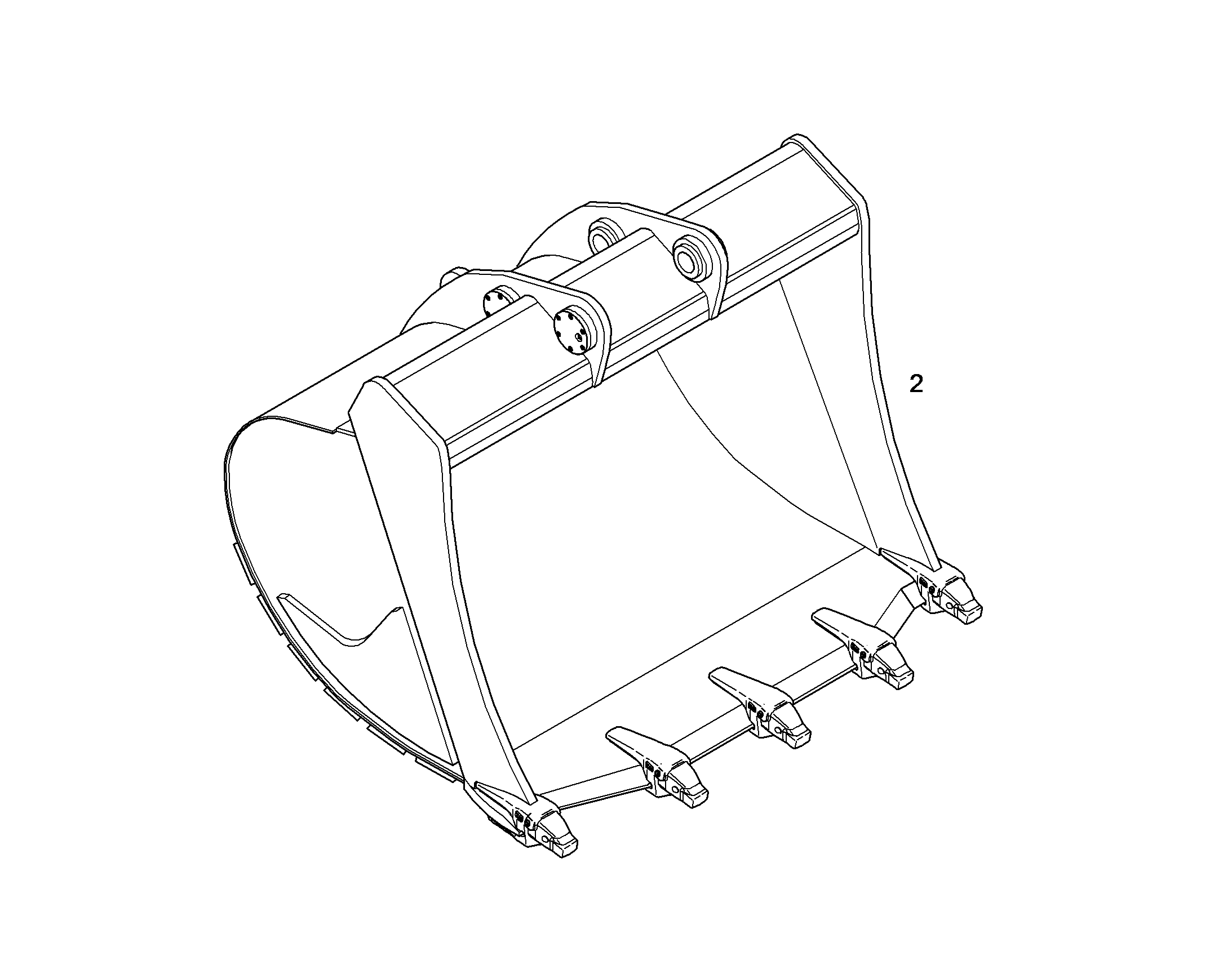 ЛОПАТА ОБРАТНАЯ HDL 10402454 LIEBHERR