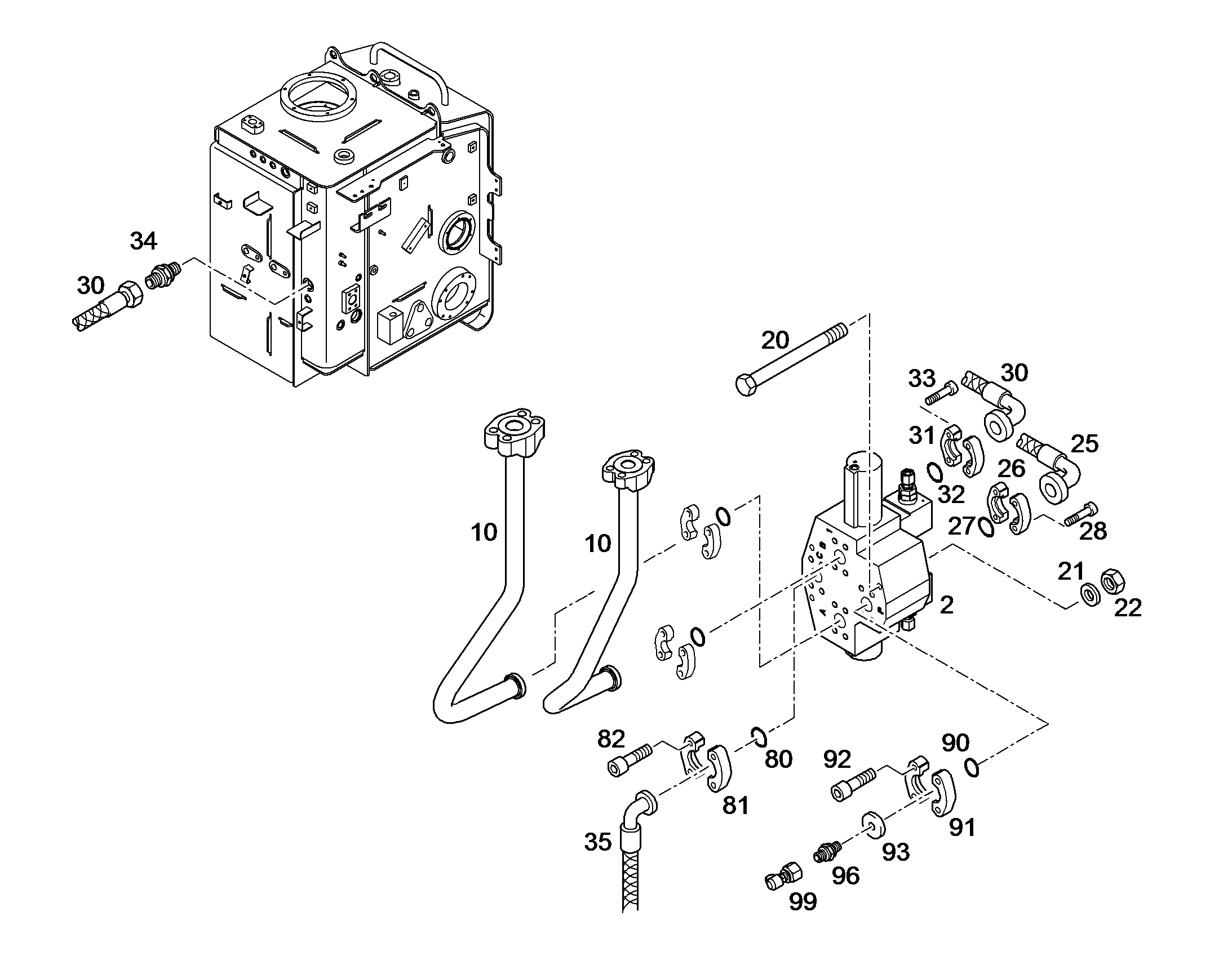 ЛИНИЯ НАПОРНАЯ 10370381 LIEBHERR