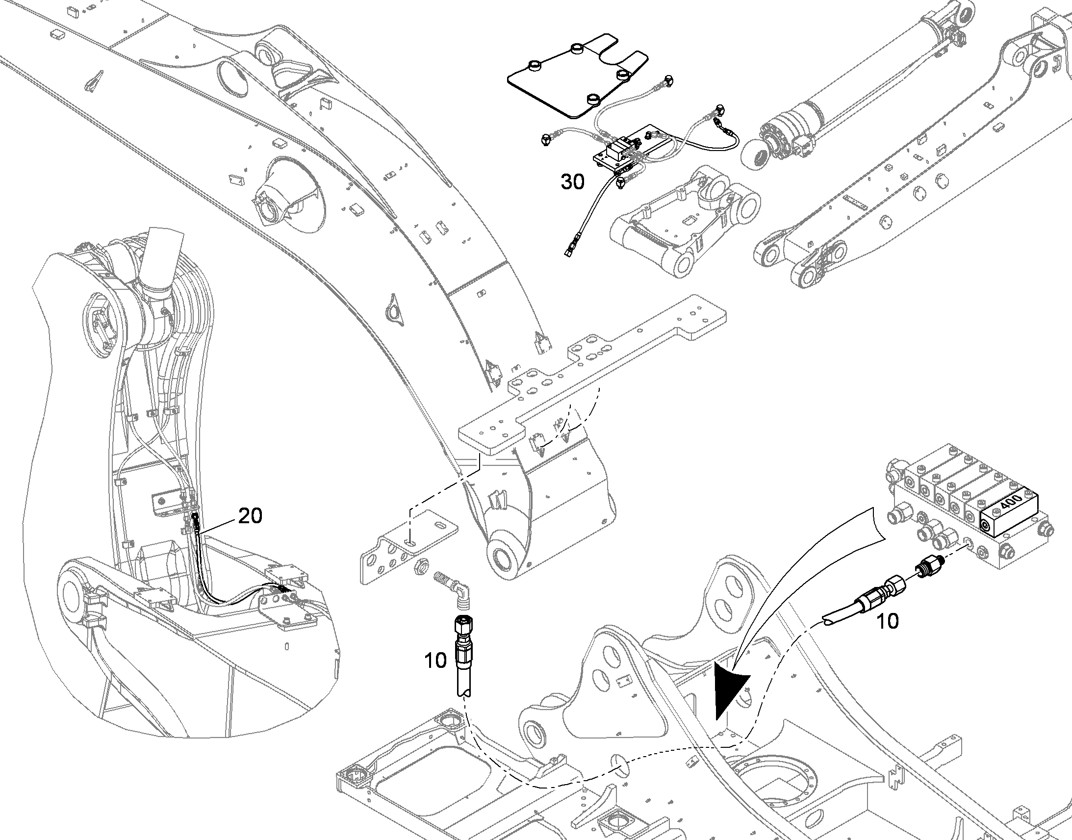 СМАЗОЧНЫЕ ЛИНИИ ДЛЯ НАКЛАДОК 10407526 LIEBHERR