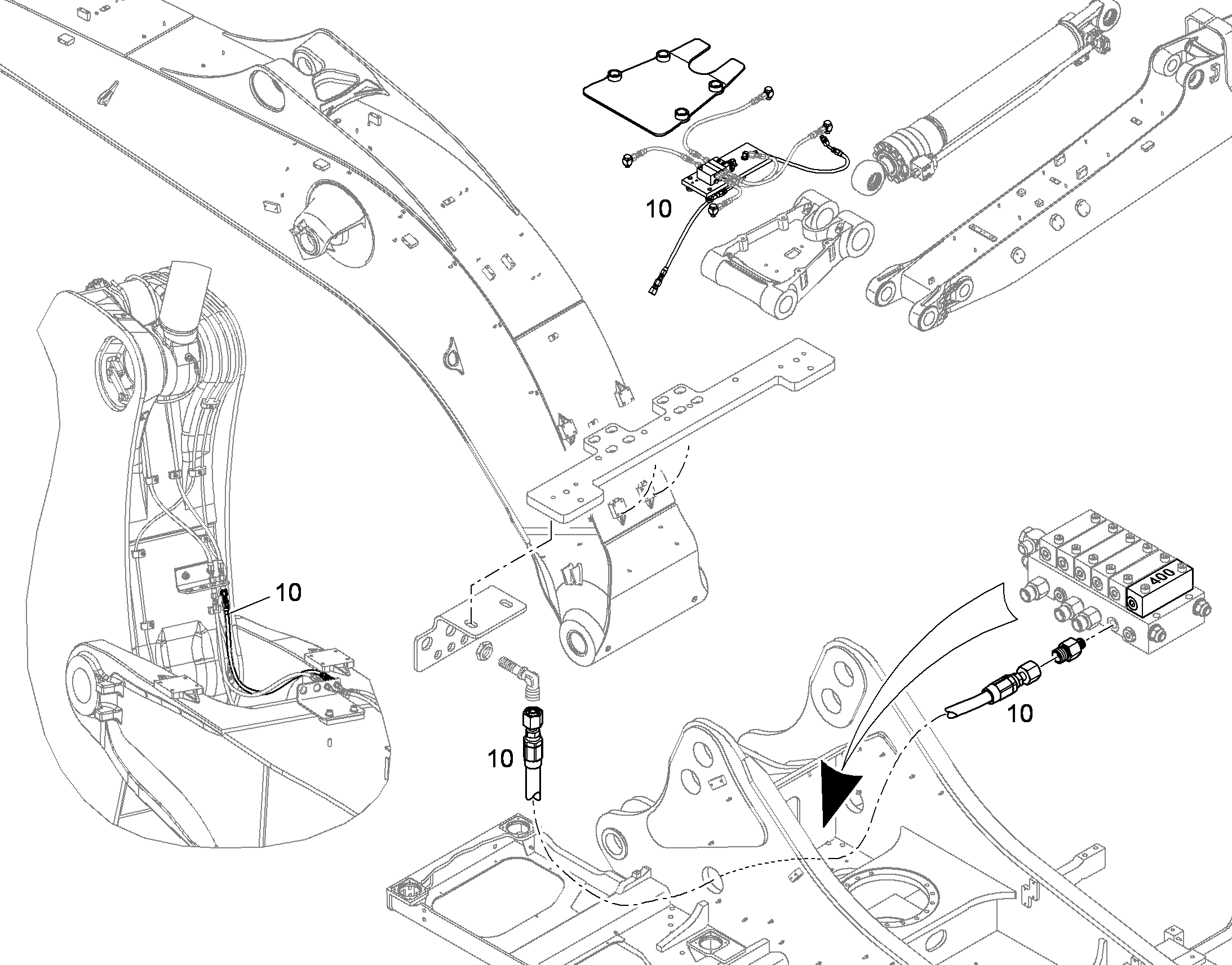 СМАЗОЧНЫЕ ЛИНИИ ДЛЯ НАКЛАДОК 10407524 LIEBHERR