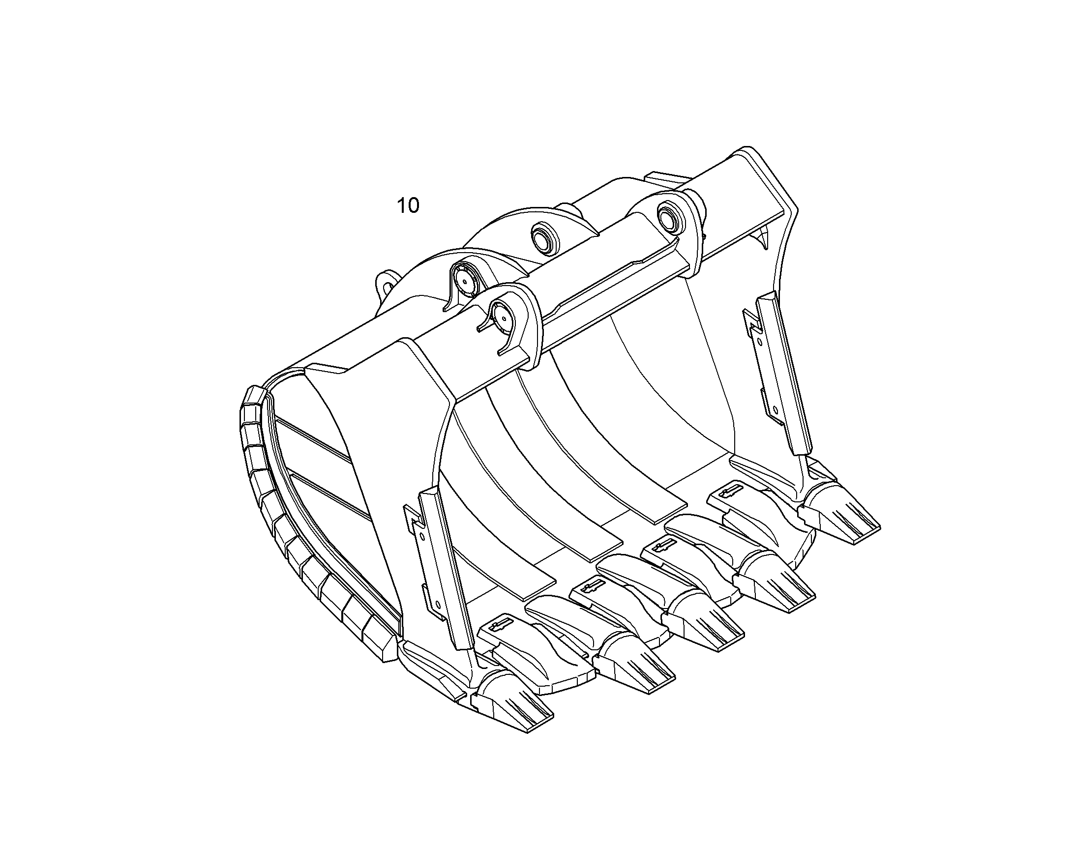 ЛОПАТА ОБРАТНАЯ HDV 10824100 LIEBHERR