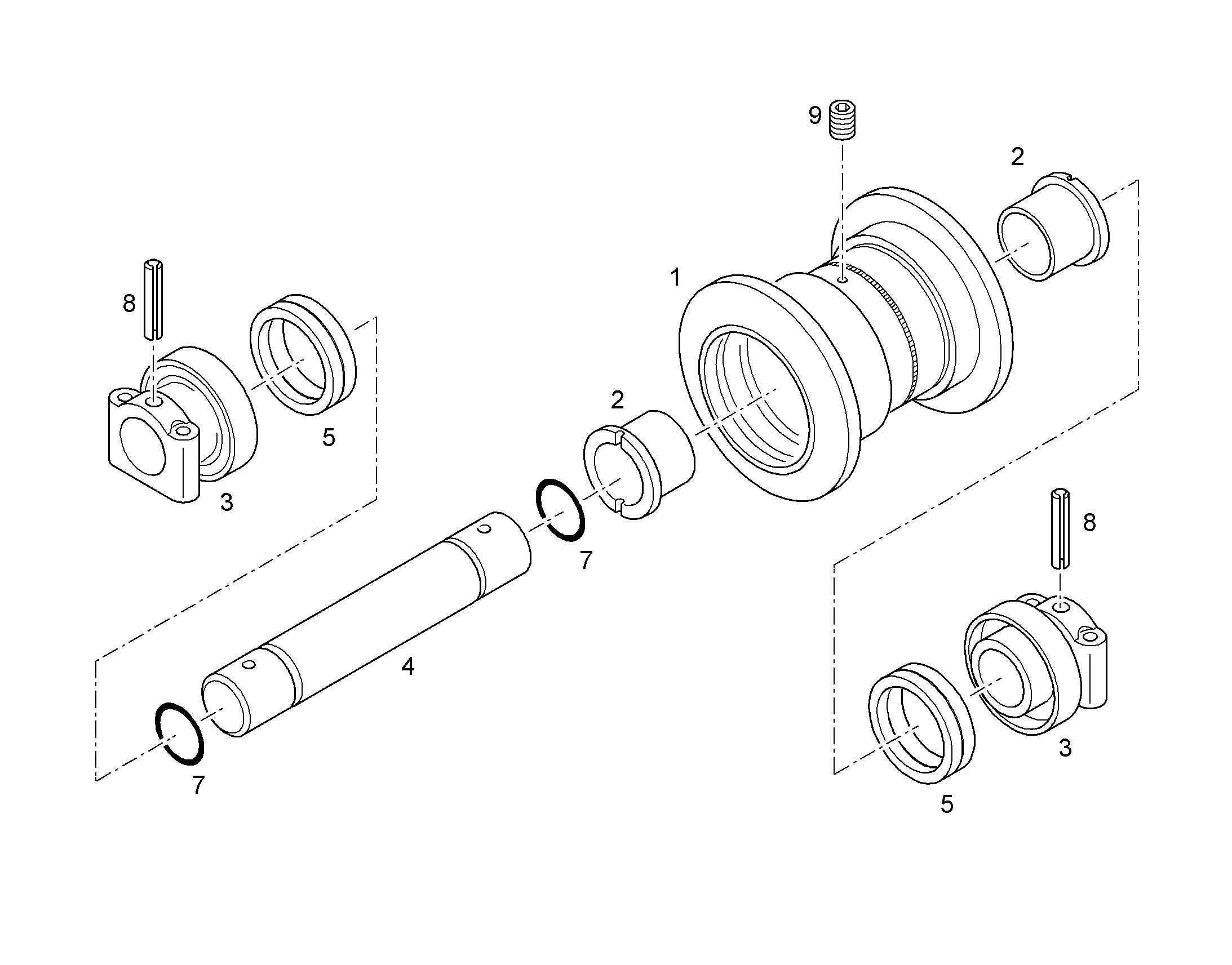 ОПОРНЫЙ КАТОК - КОРПУС 11003783 LIEBHERR