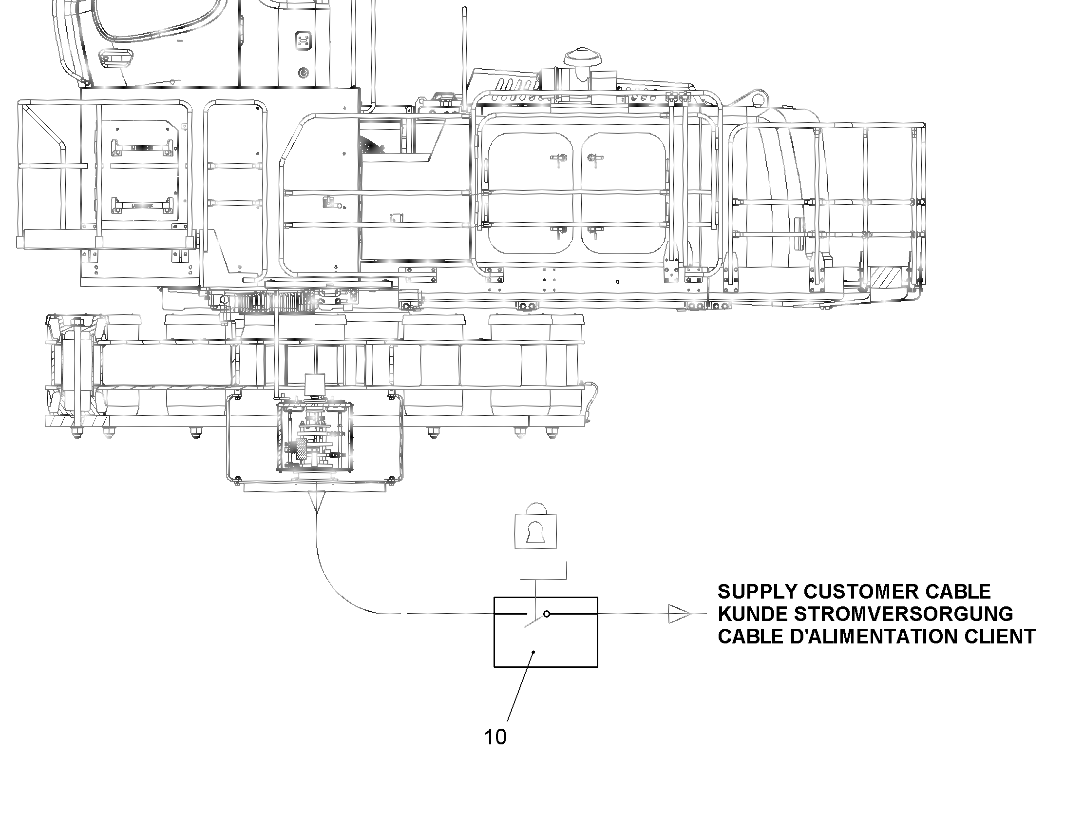 ЭЛЕКТРИЧЕСКАЯ КОРОБКА ВЫВОДОВ 10493887 LIEBHERR