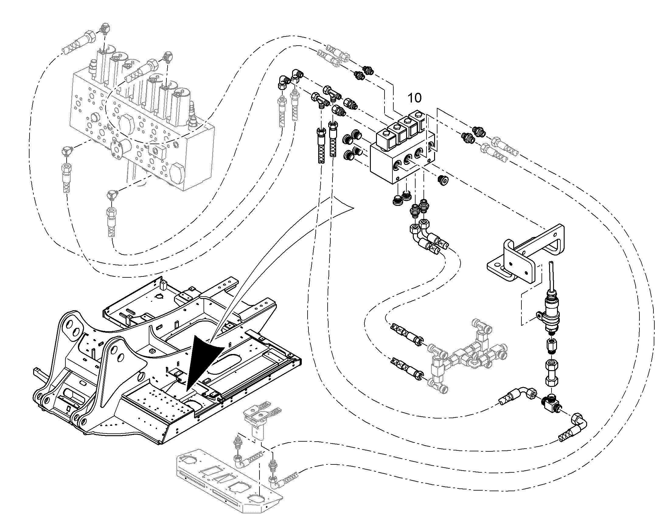 ПЕРЕКЛЮЧЕНИЕ УПРАВЛЕНИЕ AHS 11 10404960 LIEBHERR