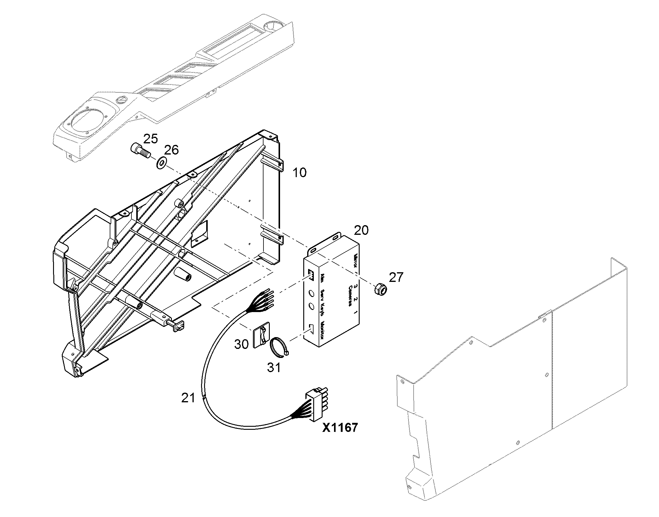 РЕКОНСТР.ПОДЛОКОТНИКА ЛЕВ. 10827734 LIEBHERR