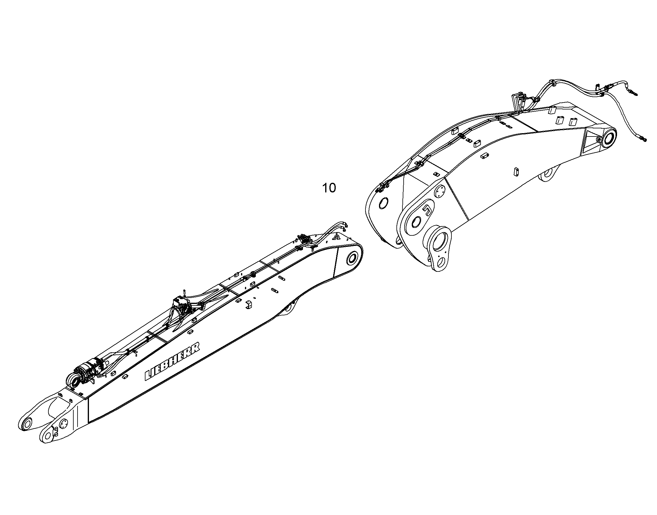 ЗАЩ.ТРУБЫ ЦИЛ.РУК. 10826278 LIEBHERR