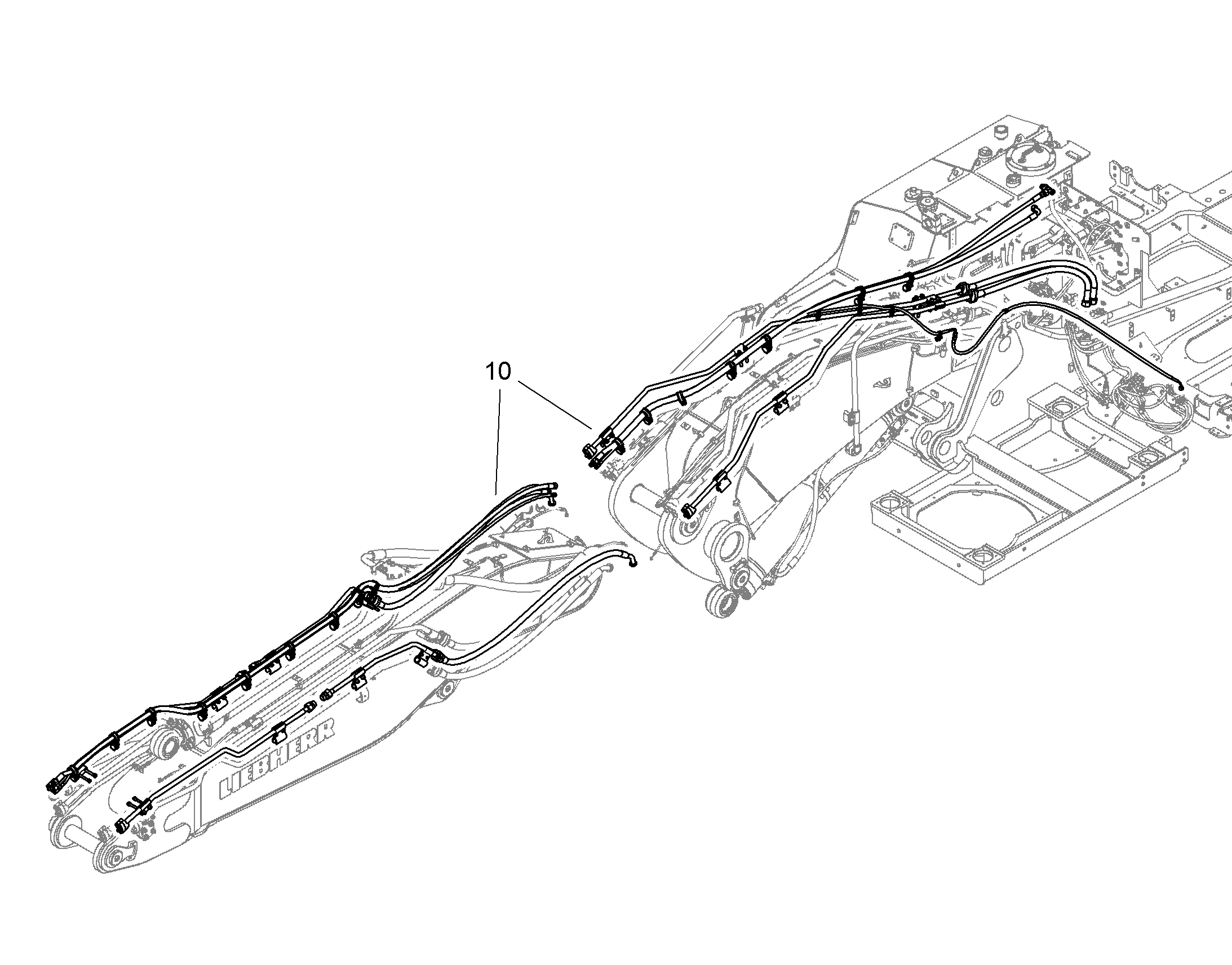 МОНТАЖ ДОПОЛНИТЕЛЬНОГО НАСОСА 10826304 LIEBHERR