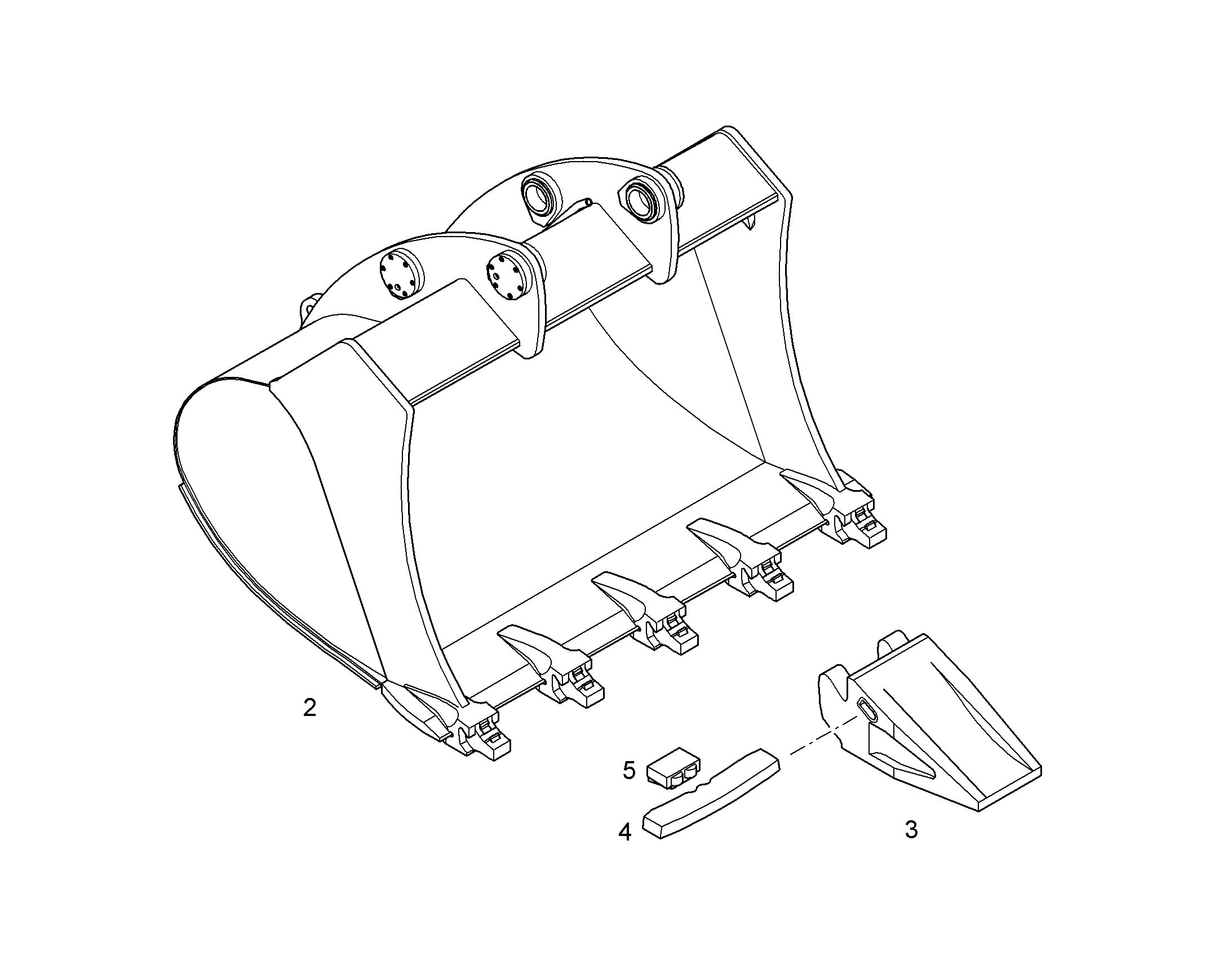 ЛОПАТА ОБРАТНАЯ 10829540 LIEBHERR