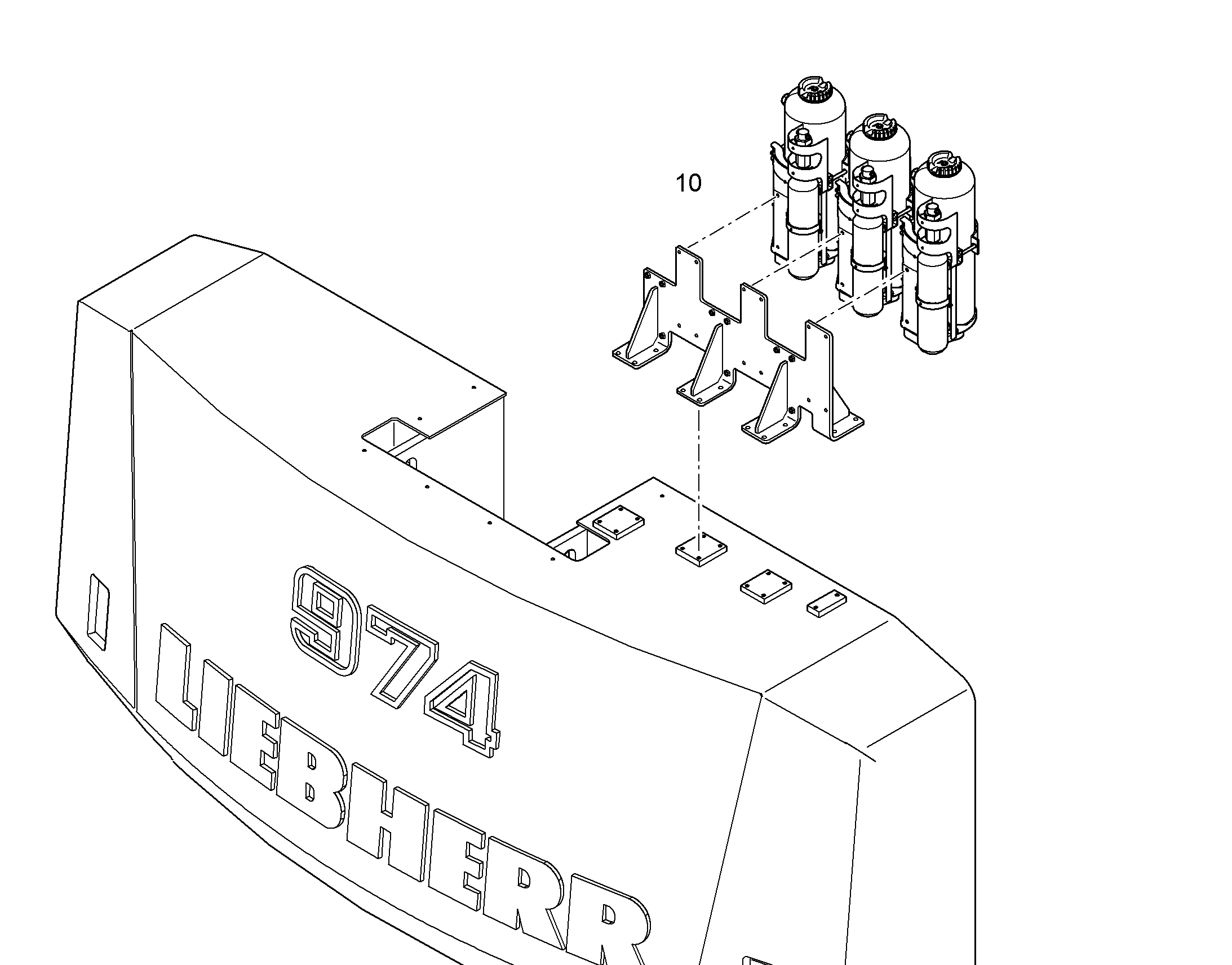 СИСТ.ОГНЕТУШЕНИЯ АВТОМ. 10828257 LIEBHERR