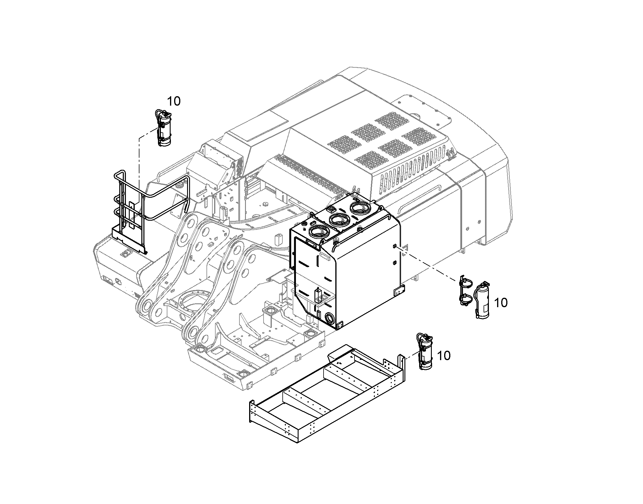 ОГНЕТУШИТЕЛЬ 3X 9KG 10828267 LIEBHERR