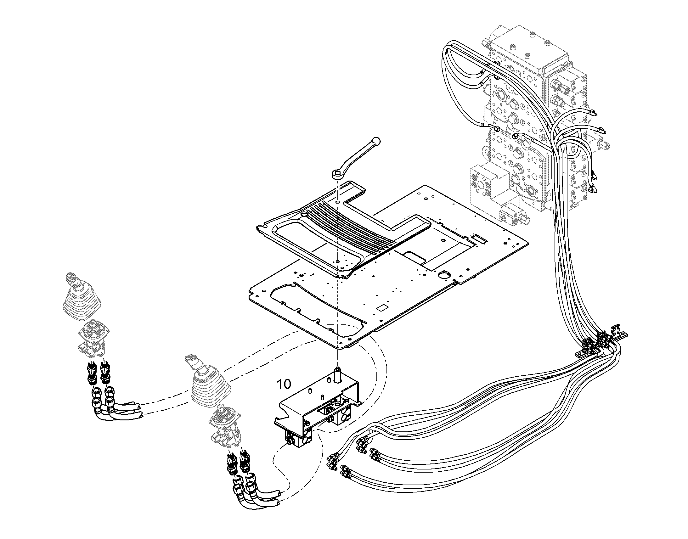 ПЕРЕКЛЮЧЕНИЕ УПРАВЛЕНИЕ DN 10 10828336 LIEBHERR
