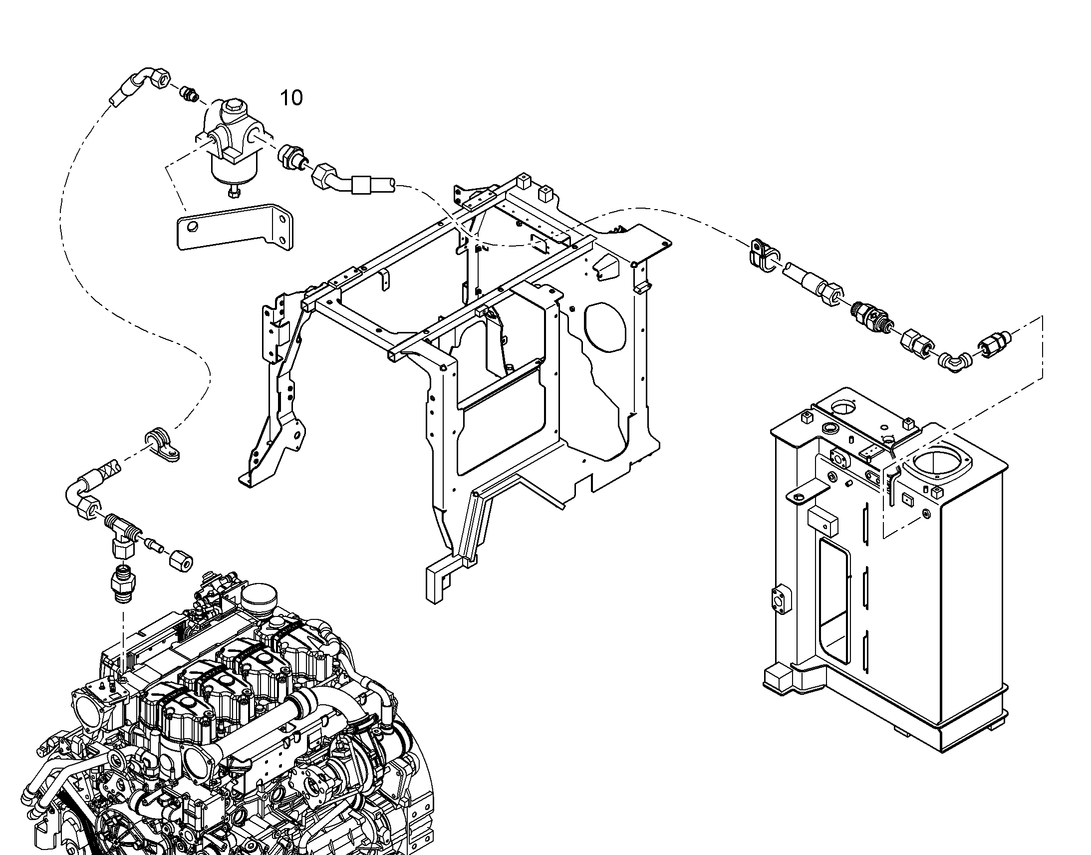 СМЕЩЕНИЕ БАКА 10829032 LIEBHERR